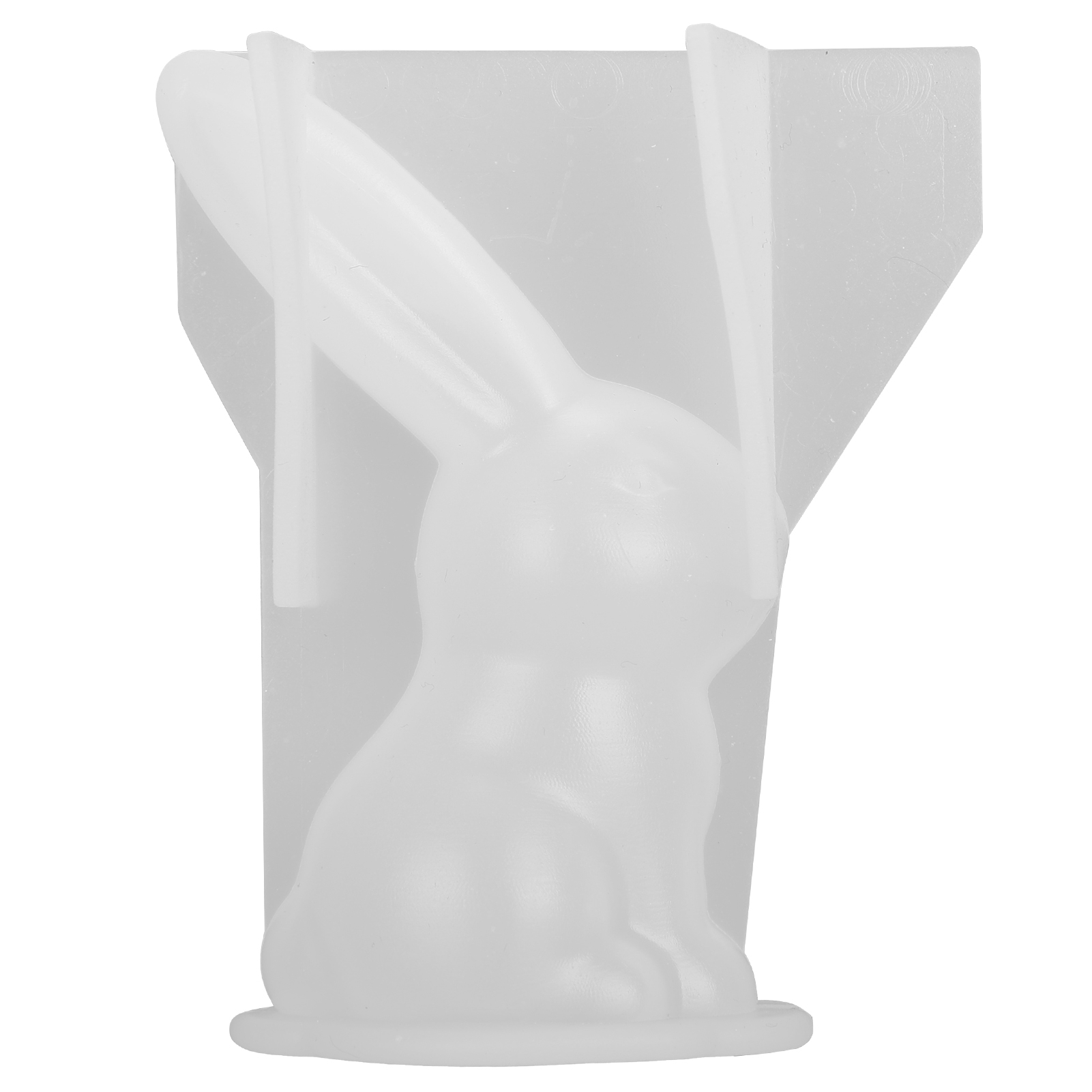 3d-silikonform Eines Kaninchens Mit Langen Ohren Zur Dekoration, Harzformung In Tierform.