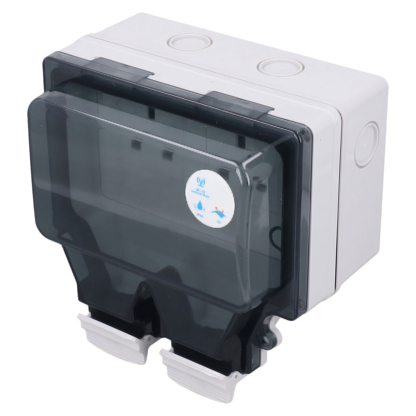 Intelligente Außensteckdose Typ 86, Ip66 Wasserdicht, Wlan-fähig, Sprachsteuerung Und Zeitplanfunktion, 110–250 V, Uk Snw 2s