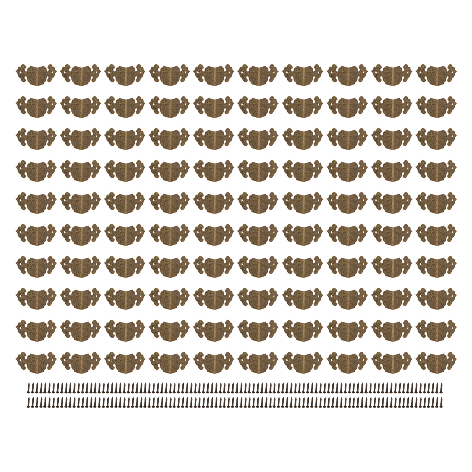 Set Mit 100 Eckenschützern Aus Eisen, Moderner Antiker Retro-stil, Möbeldekoration