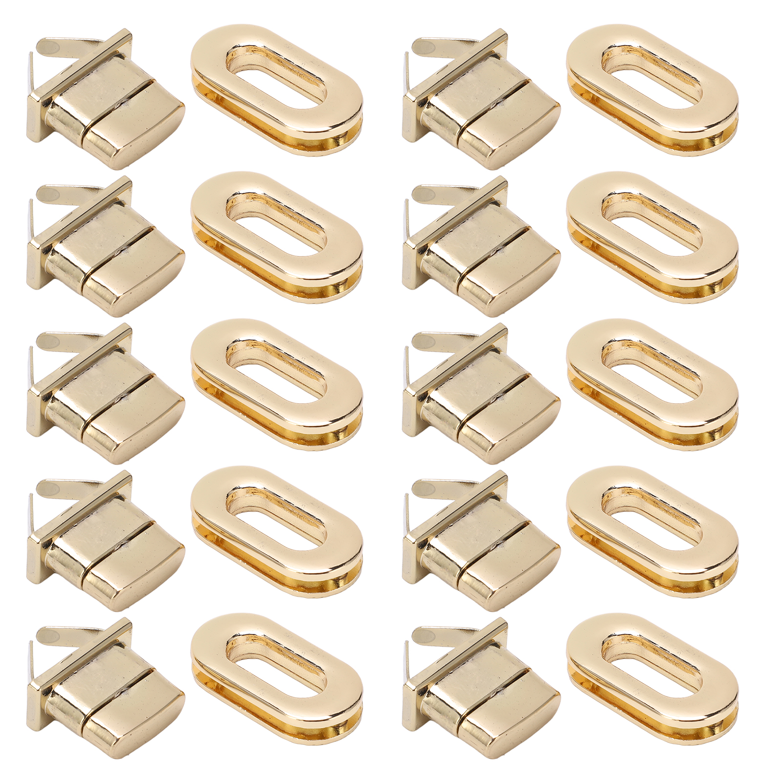 Klassisches 3,5 X 1,7 Cm Großes Metallschloss Für Taschen, Schnappverschluss Für Diy-lederarbeiten, Geldbörsen Und Handtaschen