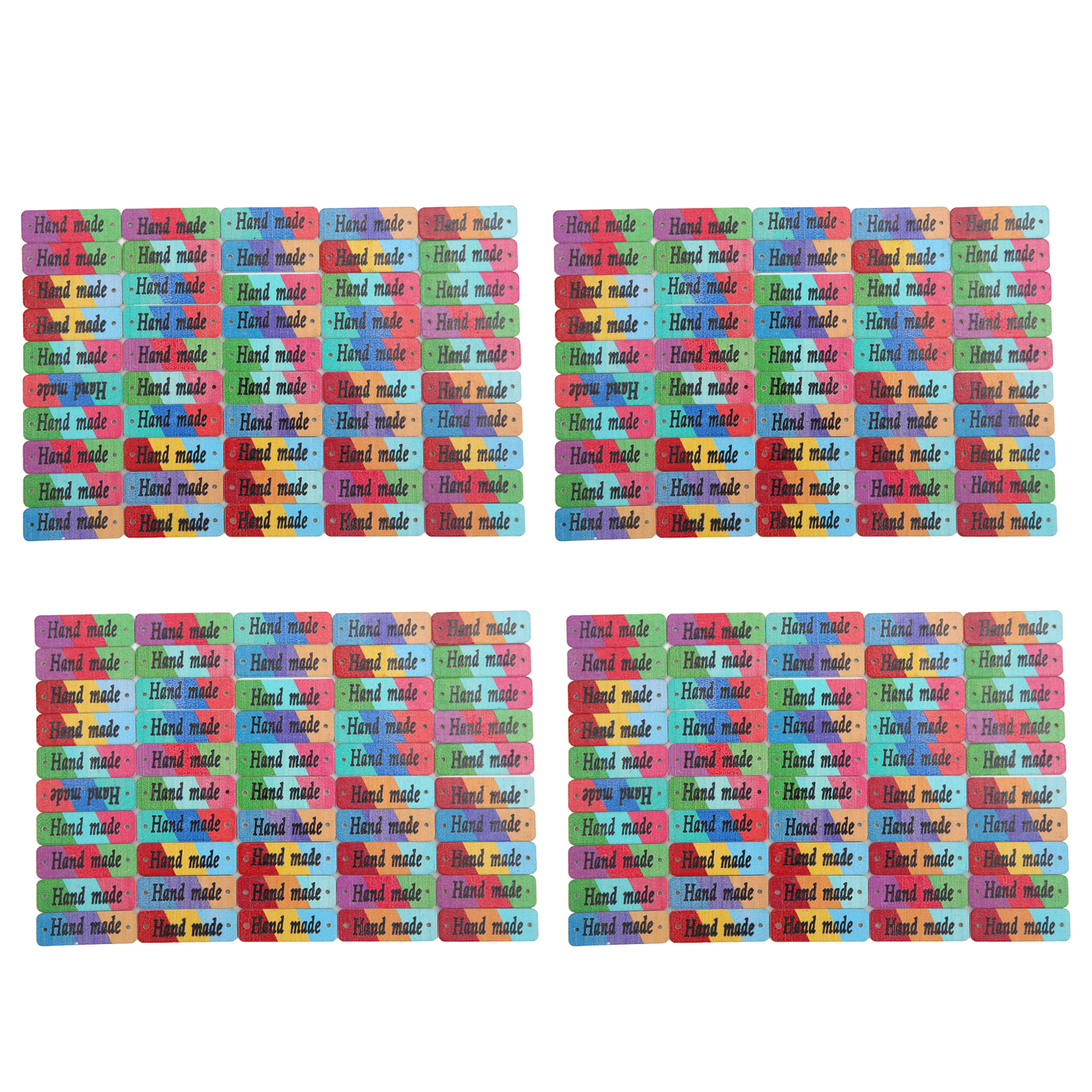 200 Holzetiketten 30 X 10 Mm, Individuell Farbig, Robust Und Langlebig, Handgefertigt Für Manuelle Beschilderung