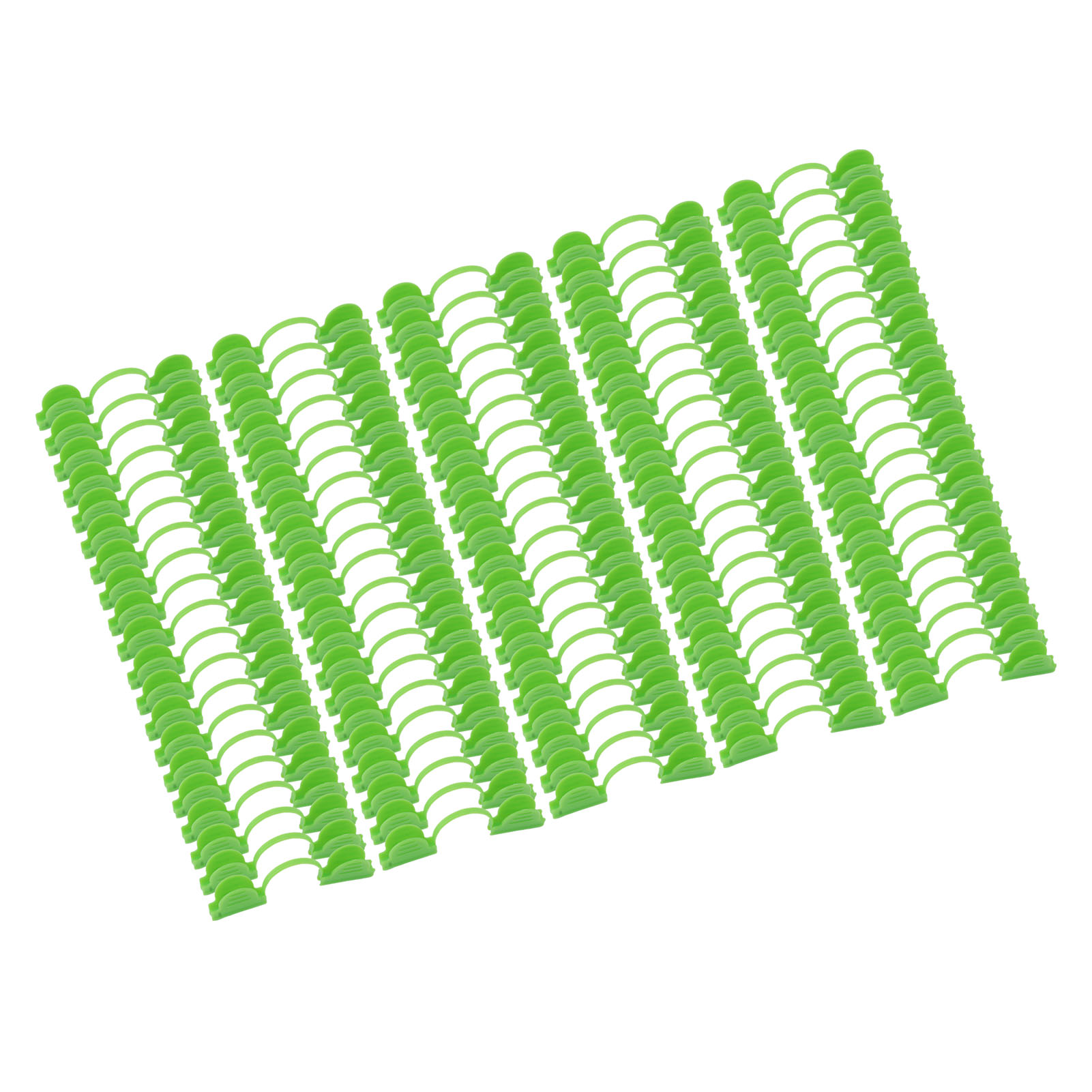 Packung Mit 100 Doppelkopfclips Für Gewächshausrahmen, Kunststoffclips Zur Befestigung Von Heizfolie, 4 Mm Durchmesser