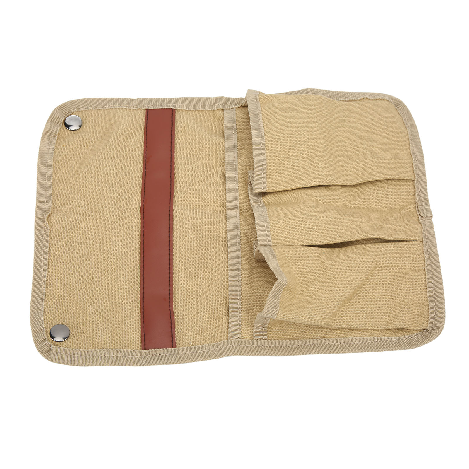 Hängende Aufbewahrungstasche Für Campingstuhl, Canvas Mit Mehreren Taschen, Armlehne, Für Outdoor-angelpicknick, Khaki