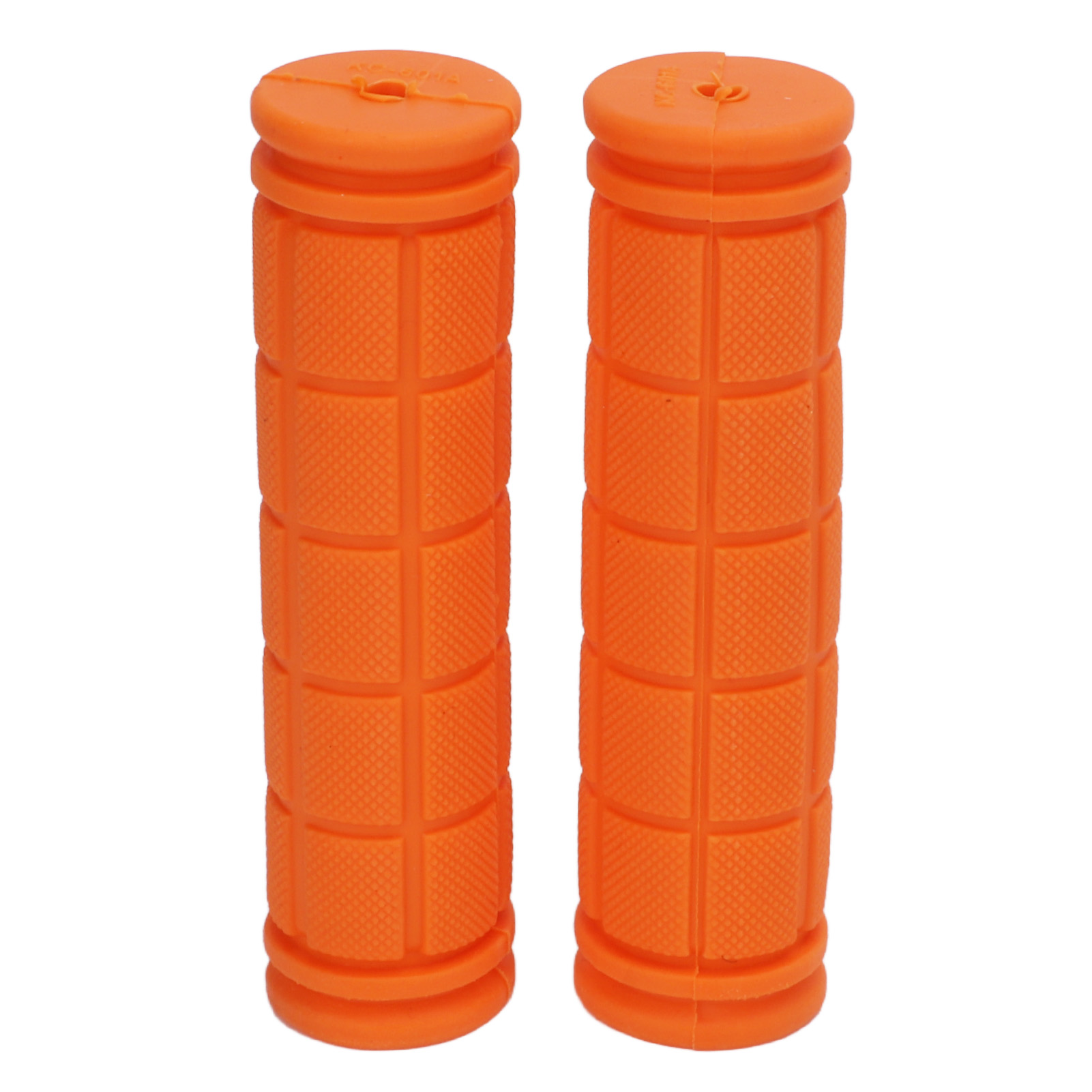 Paar Rutschfeste Fahrradlenkergriffe Aus Gummi Für Mountainbikes, Rennräder Und Citybikes, Orange