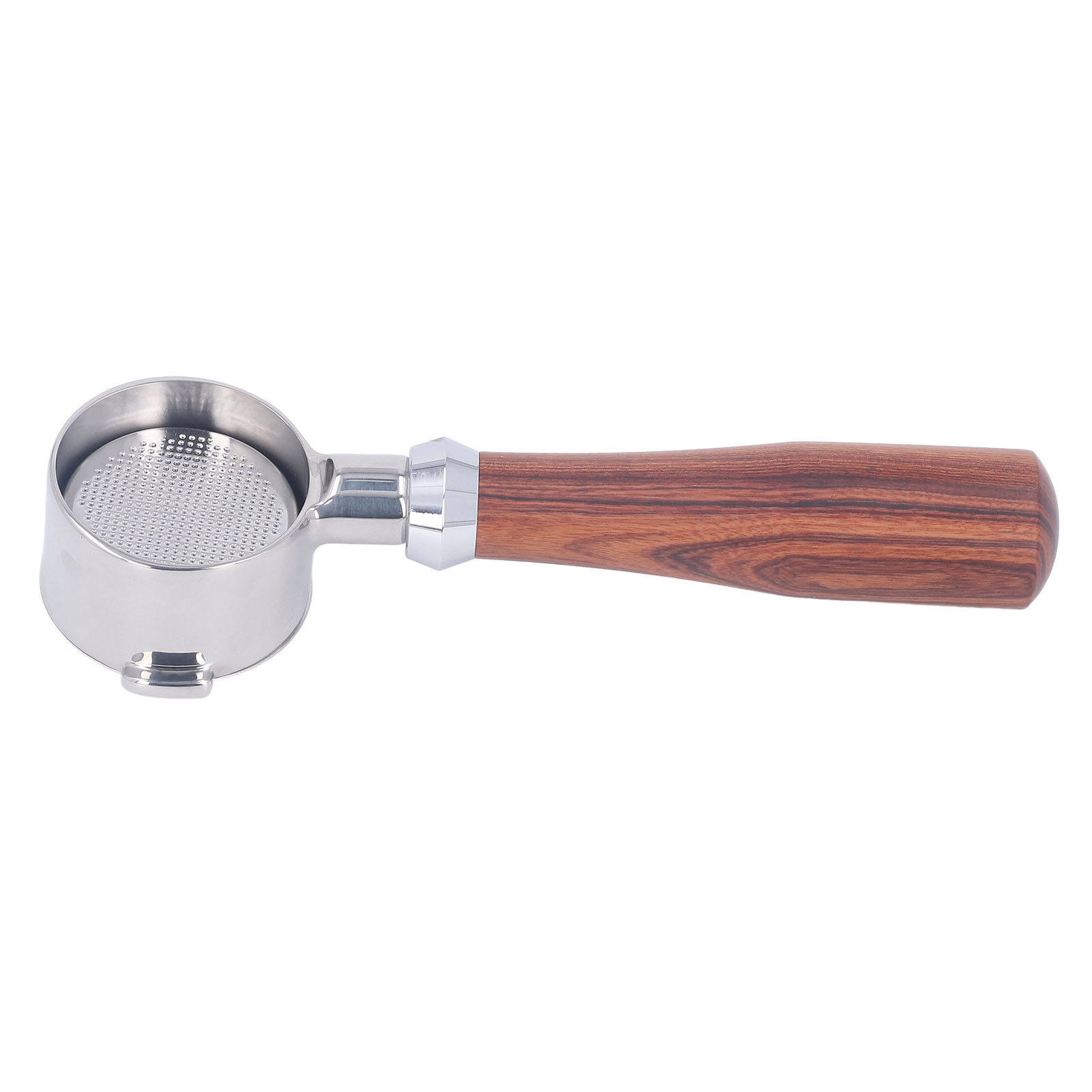 Bodenloser 51-mm-filterhalter Mit 2 Ausläufen, Rosenholzgriff, Ersatz Für Die Kaffeemaschine Eco310