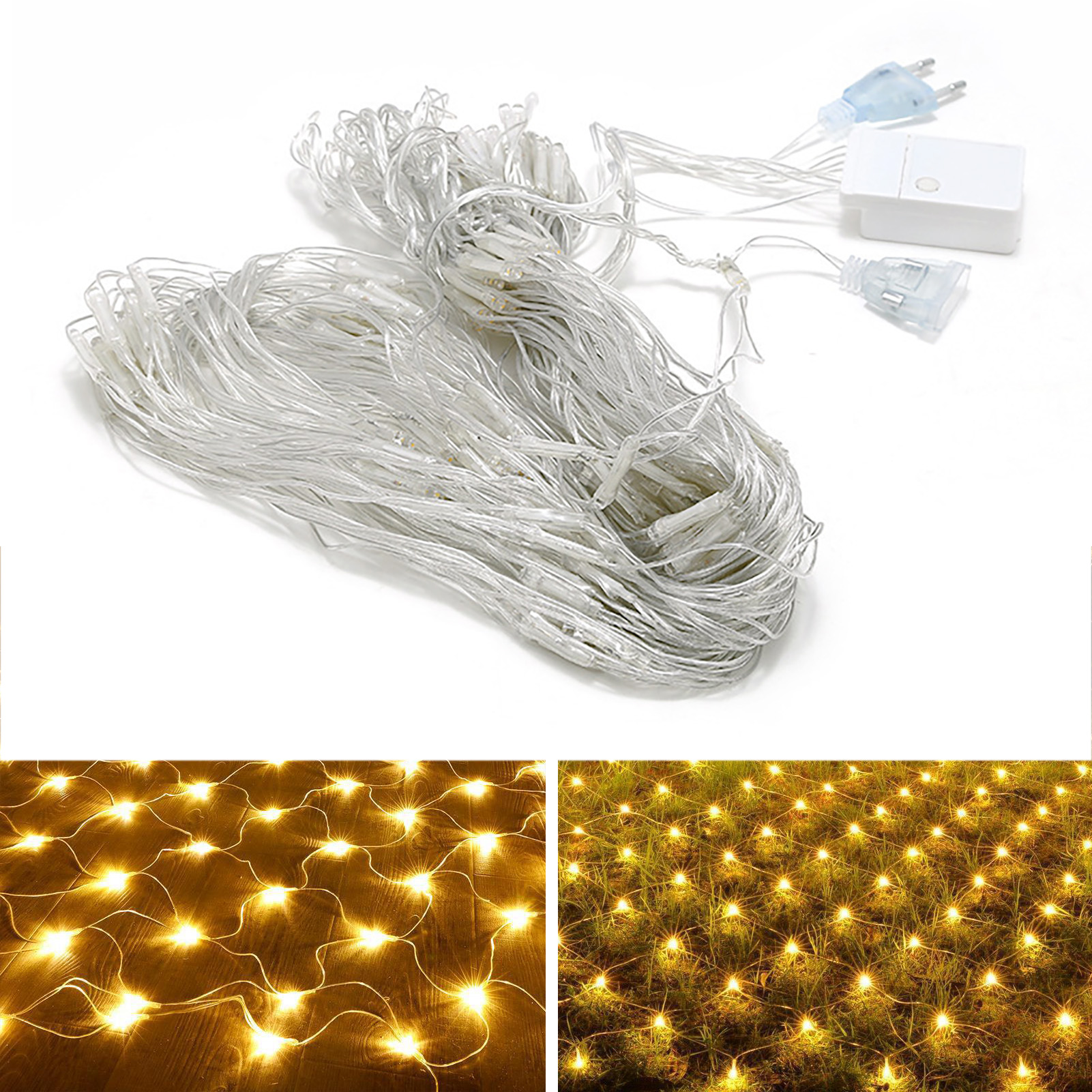 Led-lichterkette 1,5 X 1,5 M, Wasserdicht, Für Den Außenbereich, Weihnachten, Hochzeit
