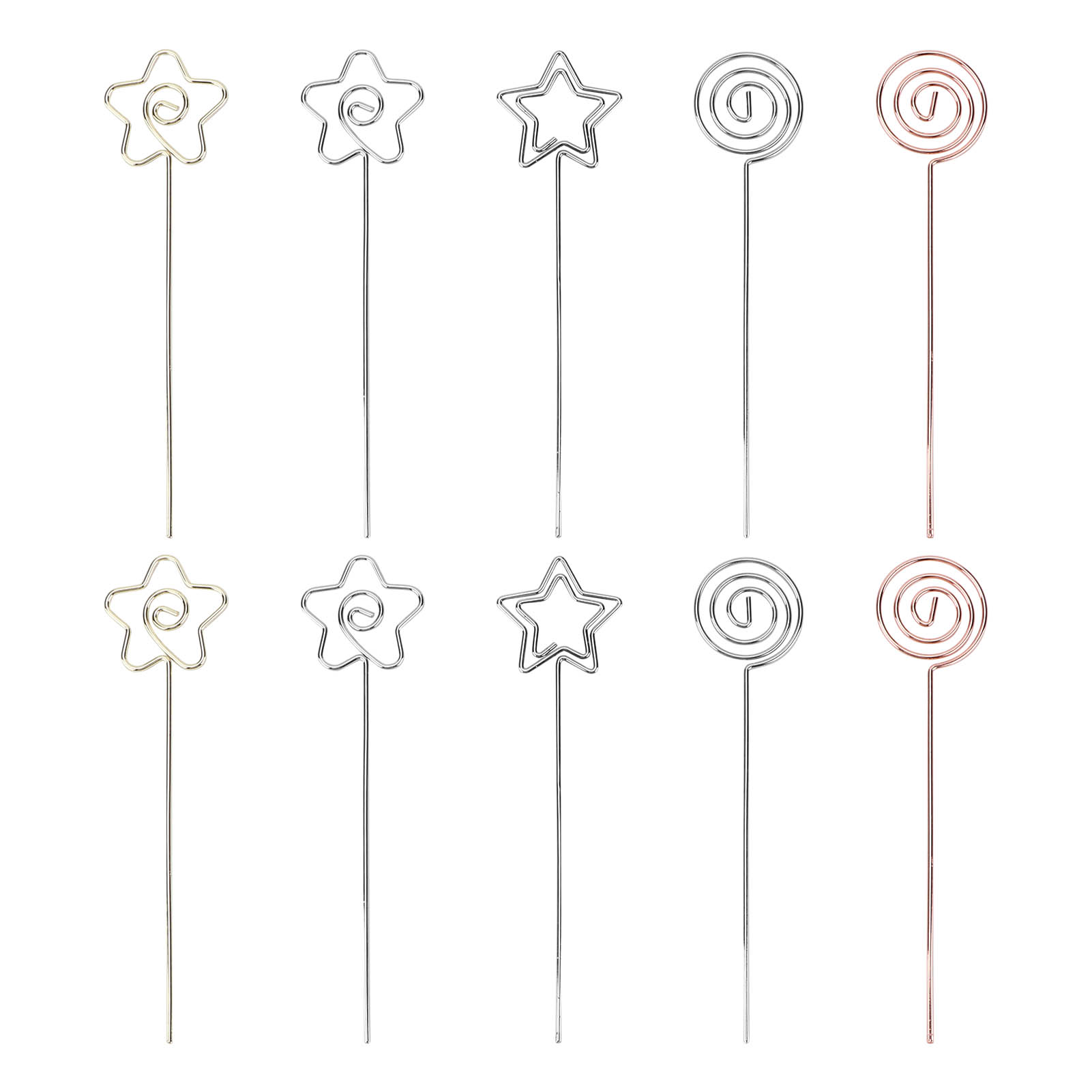 10 Tischnummernhalter, Elektrolytisch Hergestellt, Abriebfest, Oxidationsbeständig, Tischkartenhalter