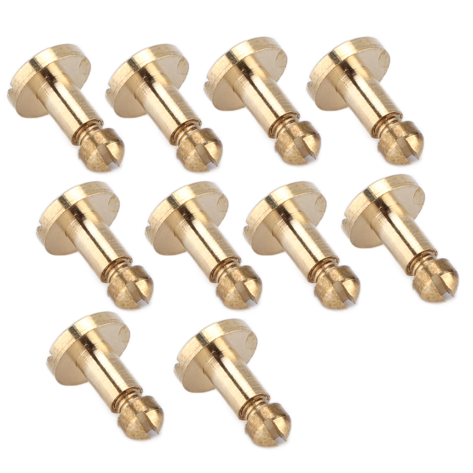 10 Paar Robuste Diy-buchbinderschrauben, Einfach Zu Montieren Und Zu Demontieren, Für Leder, 6,5 X 7 Mm Register.