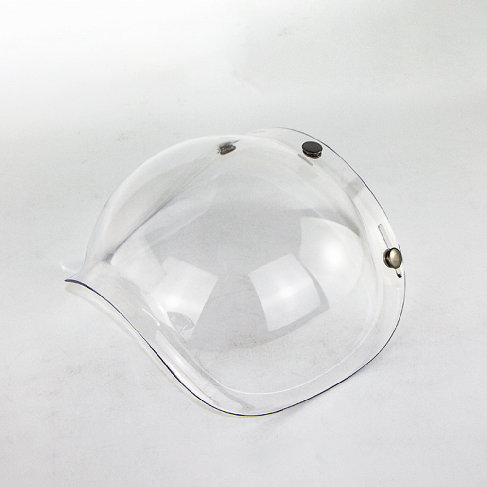 Motorradhelm Mit Bubble-visier, Sonnenblende Und Offenem Helmzubehör