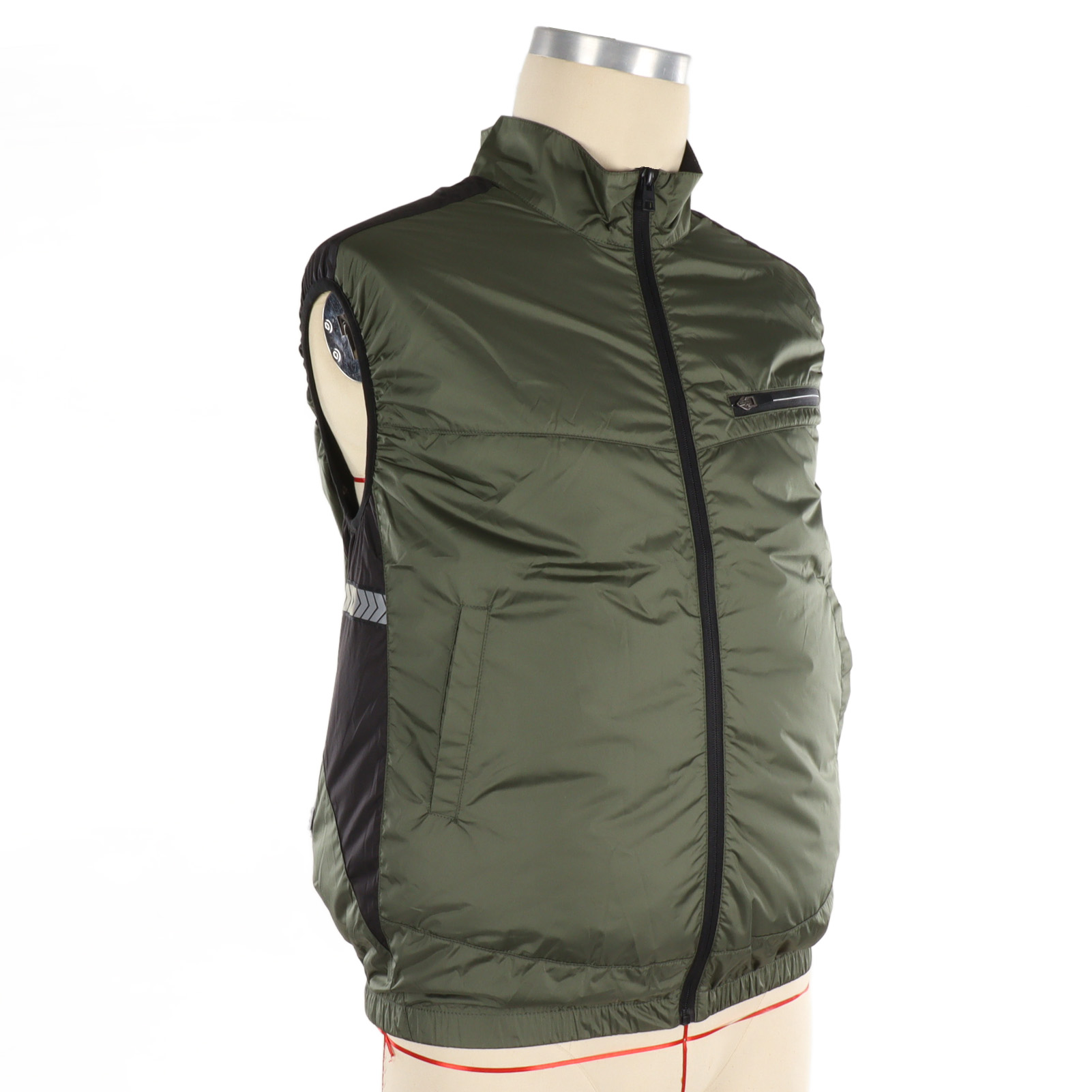Xl Olivgrüne, Belüftete Weste Mit Integriertem Ventilator, Uv-schutz, Atmungsaktiv, Hautfreundlich, Ideal Zum Wandern Und Arbeiten.