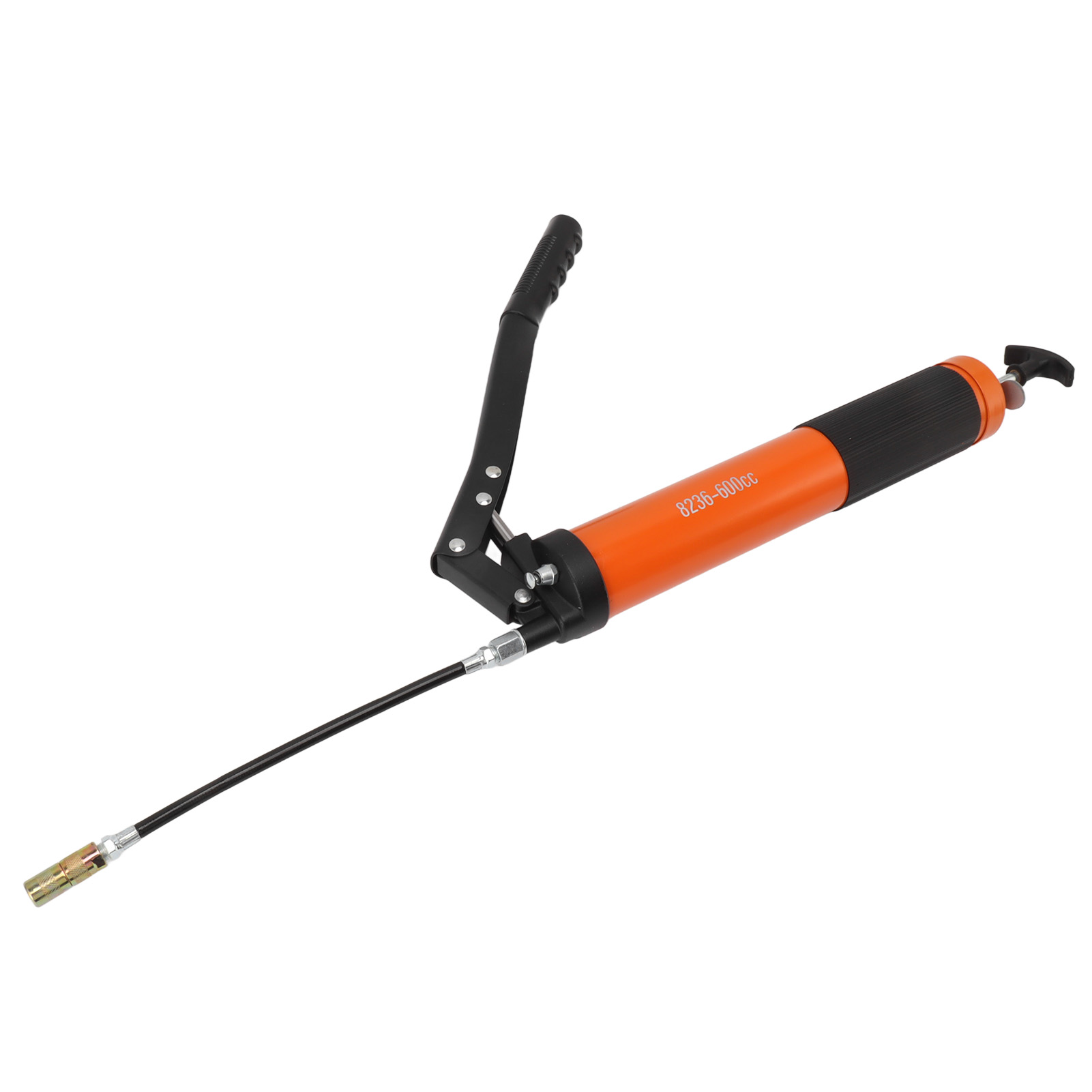 10000 Psi 600cc Manuelle Fettpumpe, Hochdruck, Verstärkter Doppelkolben, Orange, Für Autos, Lkws, Boote, Rasenmäher
