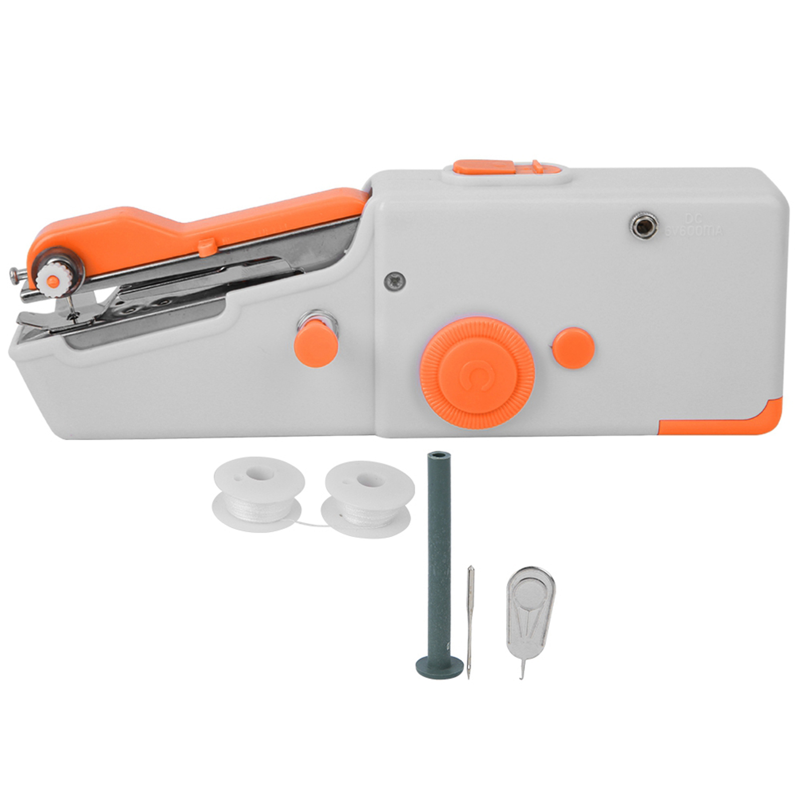 Mini-tragbare Elektrische Diy-nähmaschine Für Zuhause, Handnähgerät, Orange