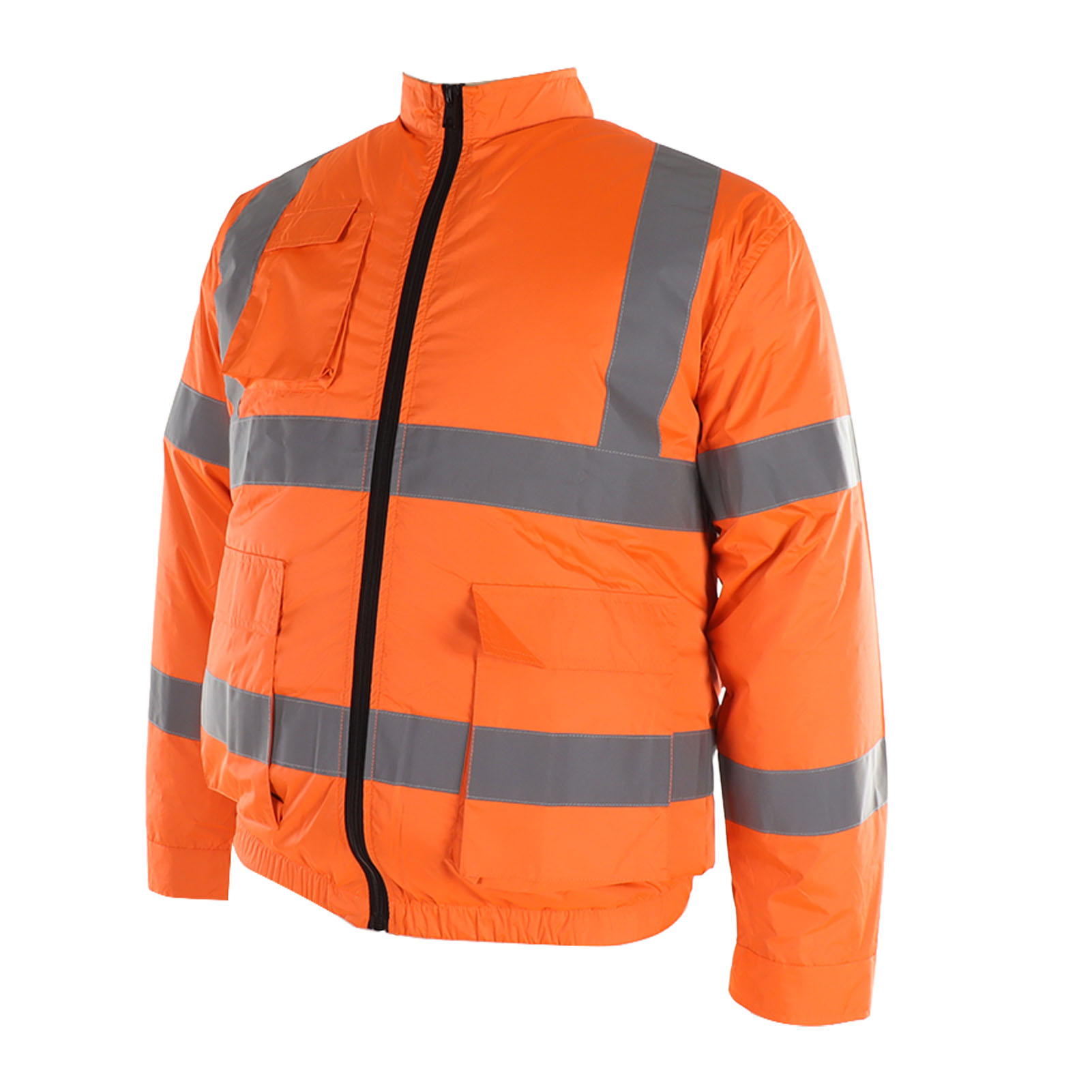 Reflektierende, Kabellose Ventilatorjacke, Erfrischende Sommerarbeitskleidung, Sonnenschutz, Lange Ärmel, Weiß, Xl, Fluoreszierendes Orange