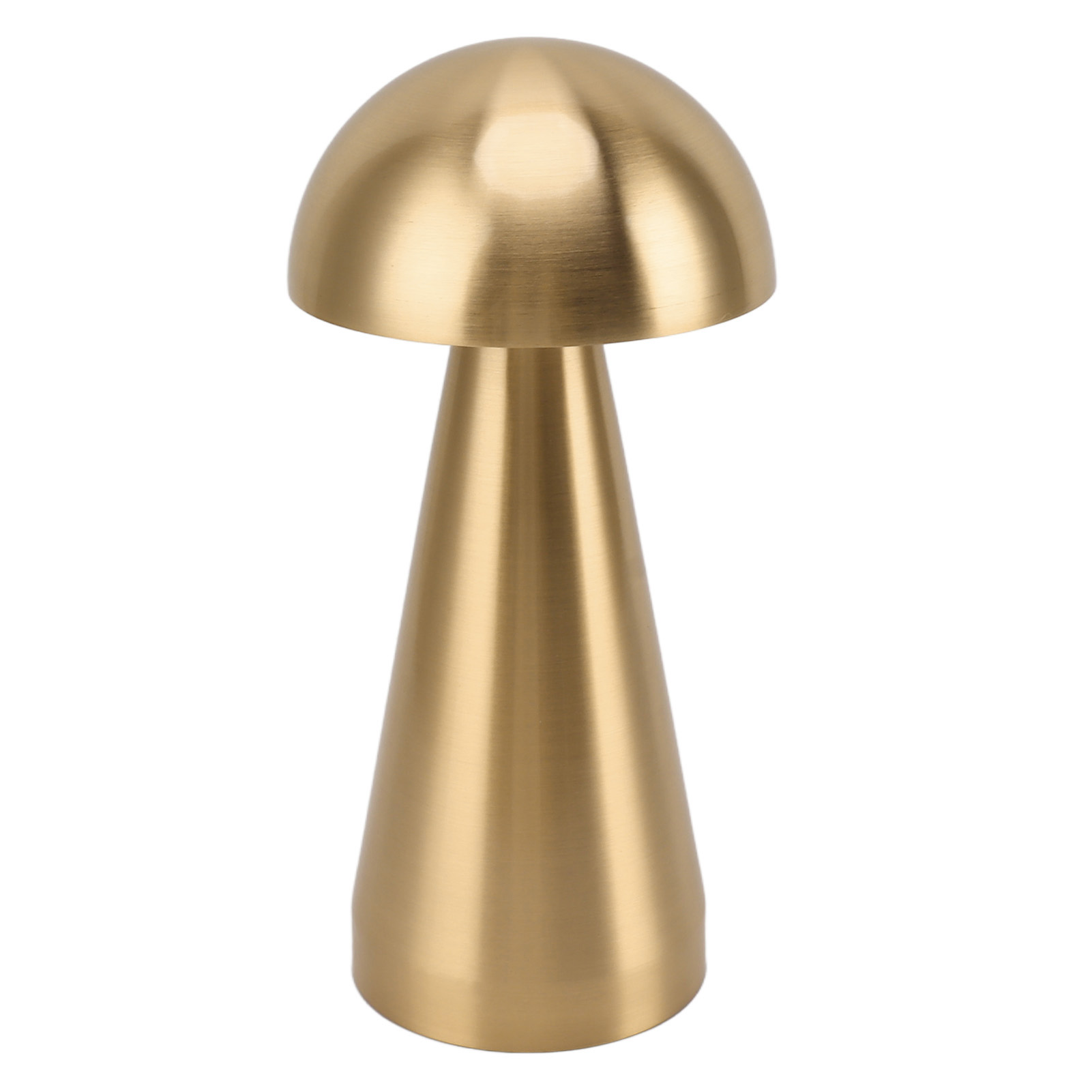 Pilzförmige Led-tischleuchte Mit 3 Farbtemperaturen, Kabelloser Dimmfunktion, Usb-aufladung, Moderne Nachttischlampe Für Schlaf-/wohnzimmer, Gold