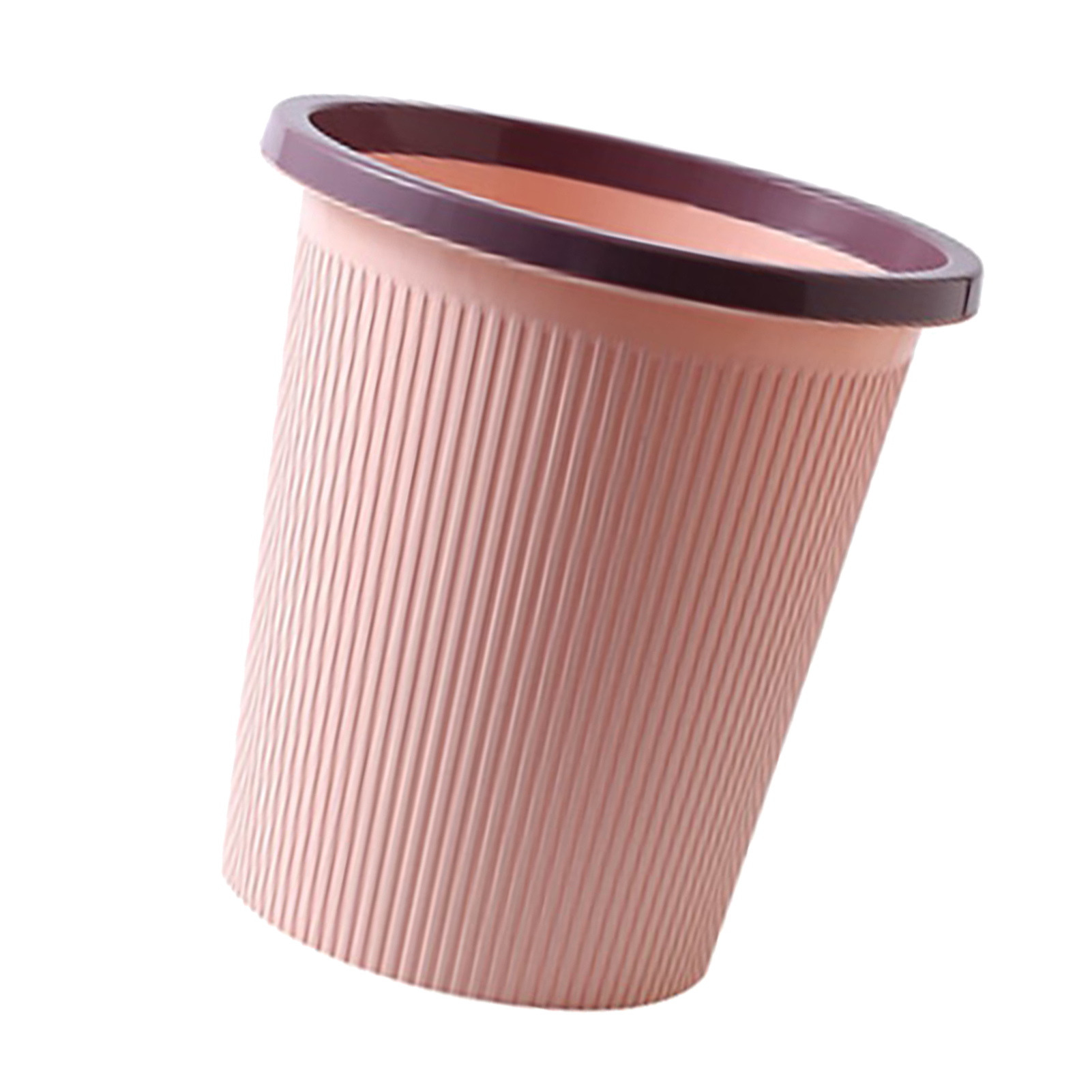 Moderner Und Stilvoller Kunststoffeimer, Großer Rosa Abfallbehälter Für Badezimmer, Küche Und Wohnzimmer