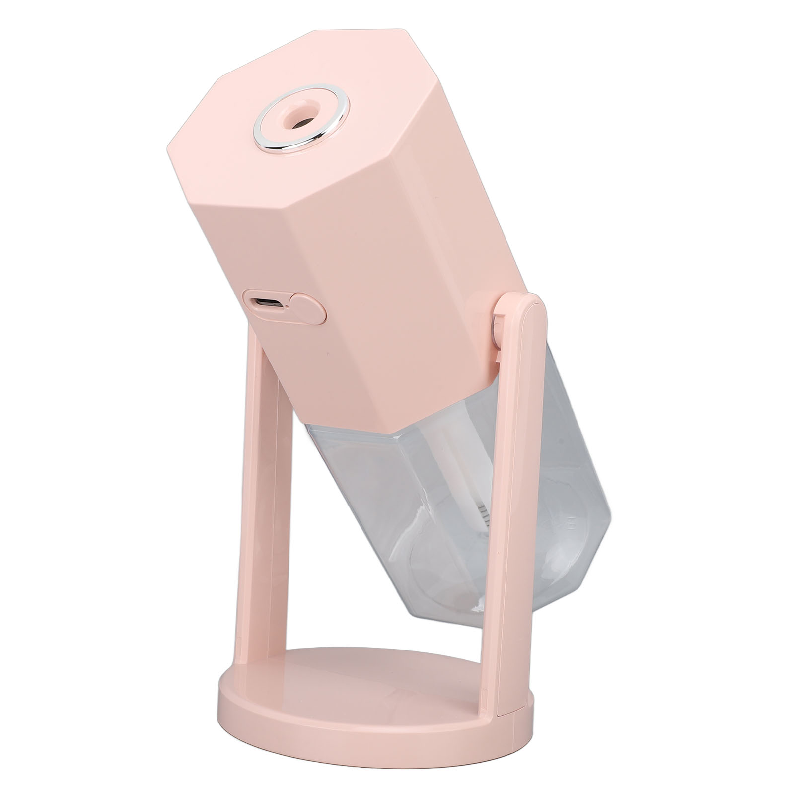 Leiser, Multifunktionaler Usb-luftbefeuchter Für Den Schreibtisch Mit Farbigem Umgebungslicht, Klein Und Tragbar Für Auto, Zuhause, Schlafzimmer, Büro, Rosa