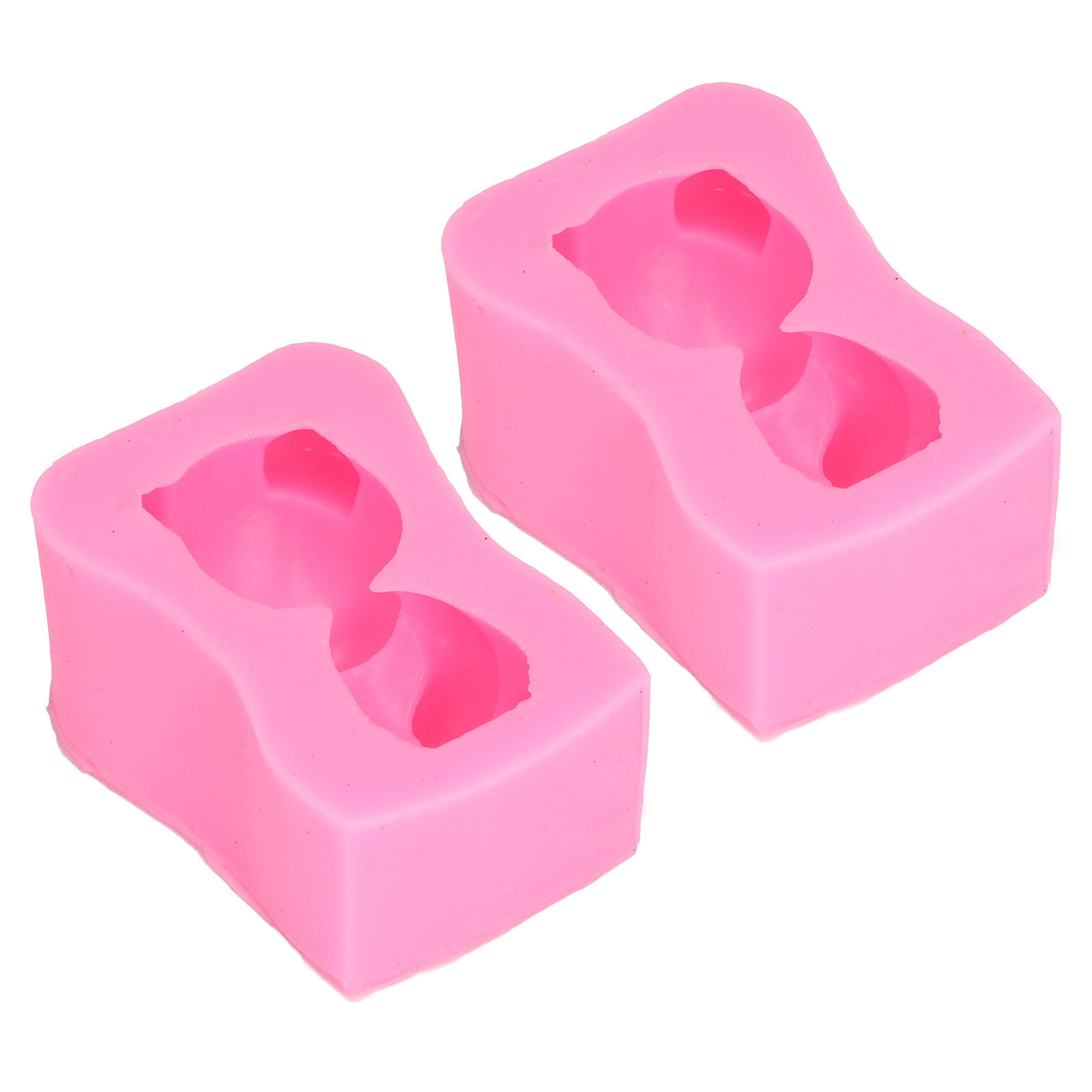 2-teilige Diy-bärenform In Rosa, Kreativ, Niedlich, Elegant, Weiches Design, Abwaschbar, Praktisch Zum Backen Von Kuchen Und Eiscreme