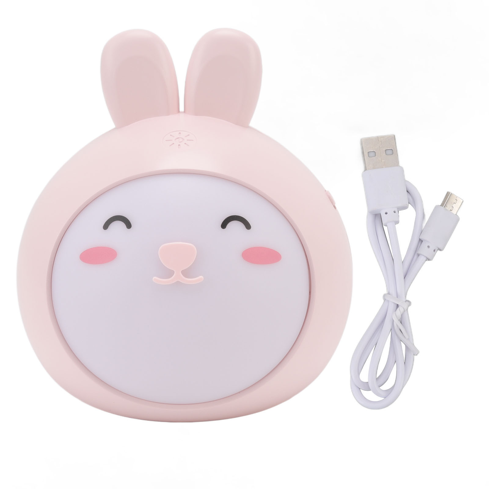 Niedliche Hasen-kinderlampe, Rosa Nachttischlampe, 3 Modi, Stufenloser Dimmer, Usb-aufladbar, Ideal Für Schlafzimmer Und Büro