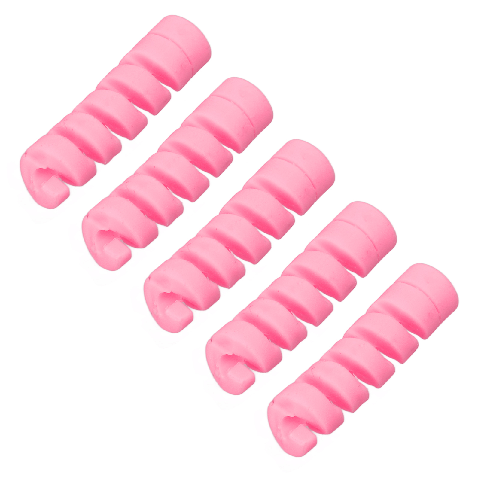 Cansucc 5-teiliger Fahrradrahmen-schutzschlauch, Gummi, Brems- Und Schaltzughülle, Pink