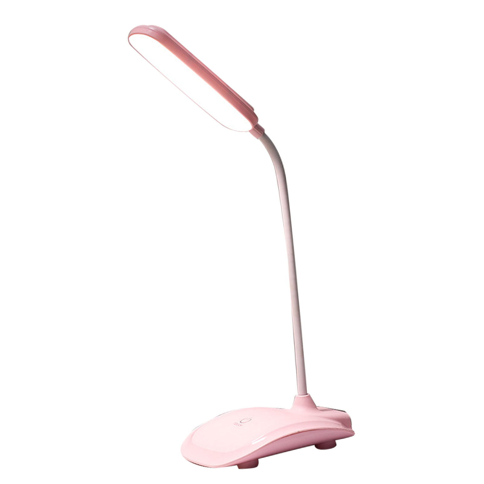Berührungsempfindliche Led-schreibtischlampe Mit 3 Farbtemperaturen Und Stufenloser Dimmfunktion, Usb-aufladbar, Rosa