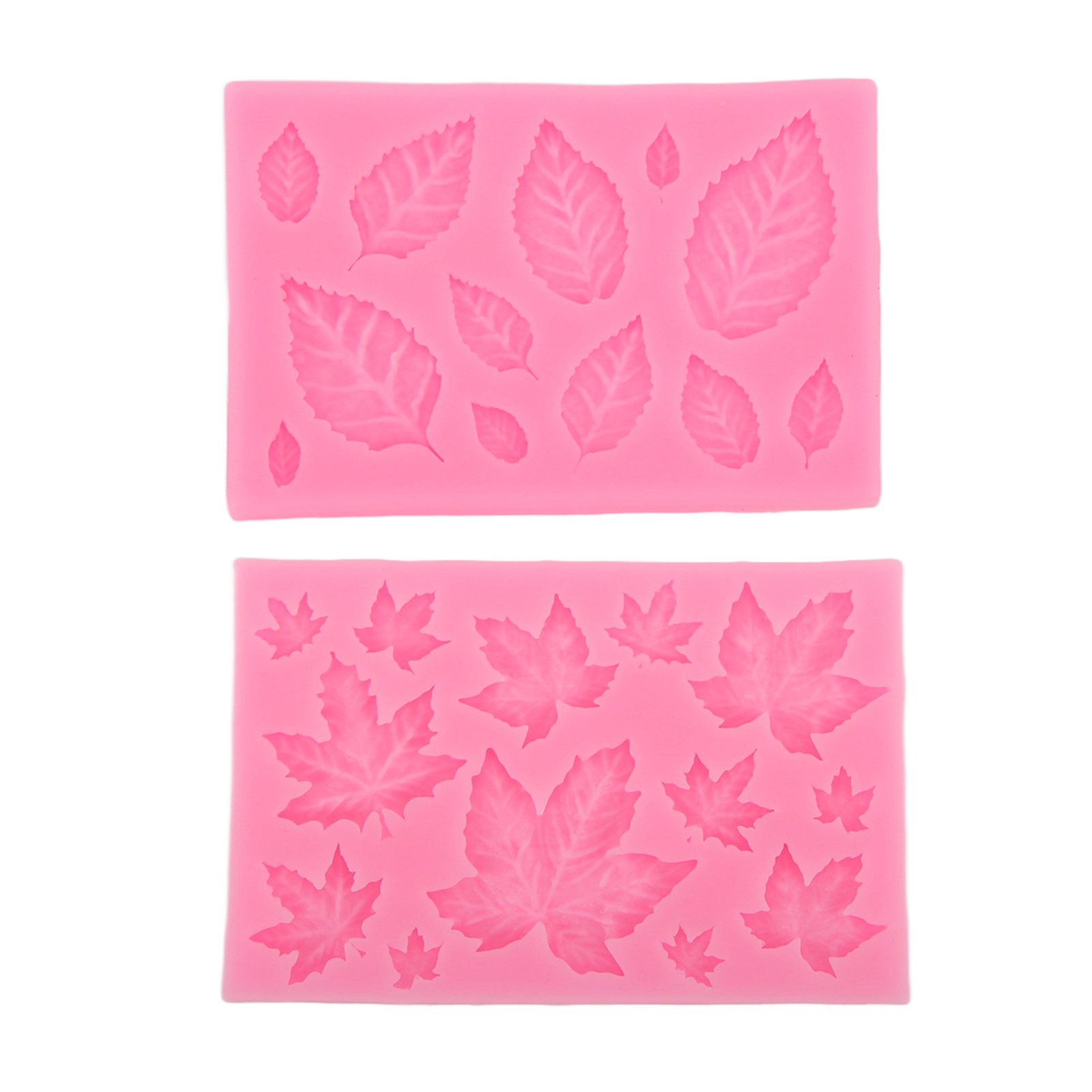 Ahornblatt-fondantform In Rosa, Flexibles Silikon, Spülmaschinenfest, Leicht Zu Reinigen Für Diy-projekte