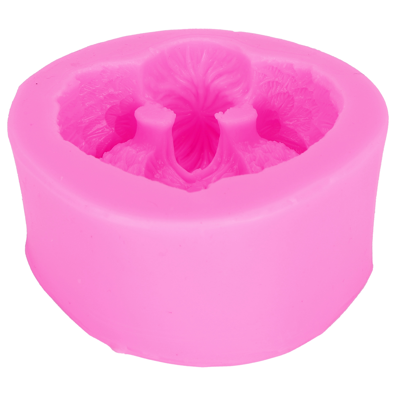 Professionelle Silikon-kerzenform Für Diy-kuchen, Schokolade Und Epoxidharz-bastelarbeiten (rosa)