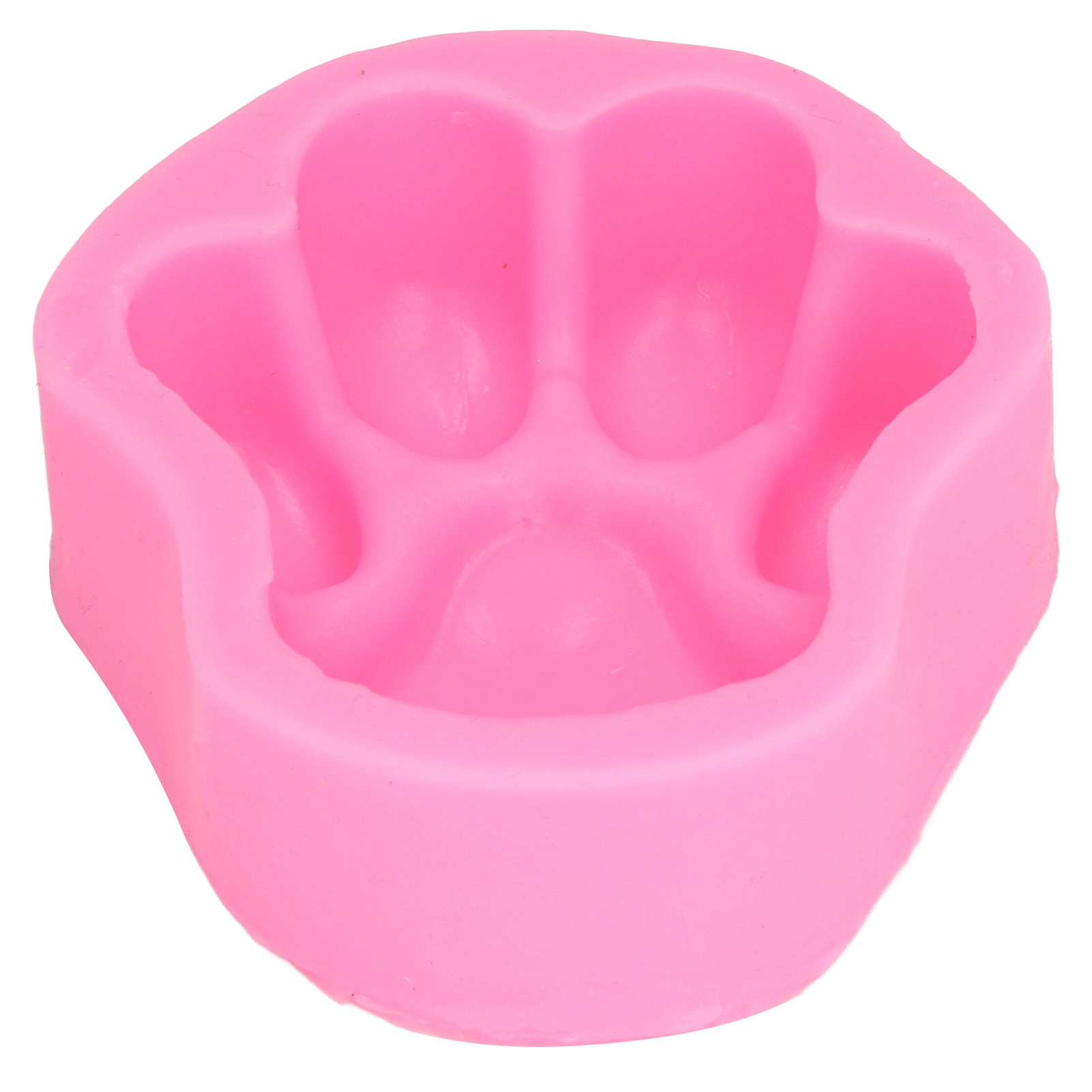 Flexible Und Wiederverwendbare Silikonform In Form Einer Katzen-/hundepfote Zum Dekorieren Von Gebäck, Kuchen Und Fondant. Ausführung 2, Rosa, 19-226