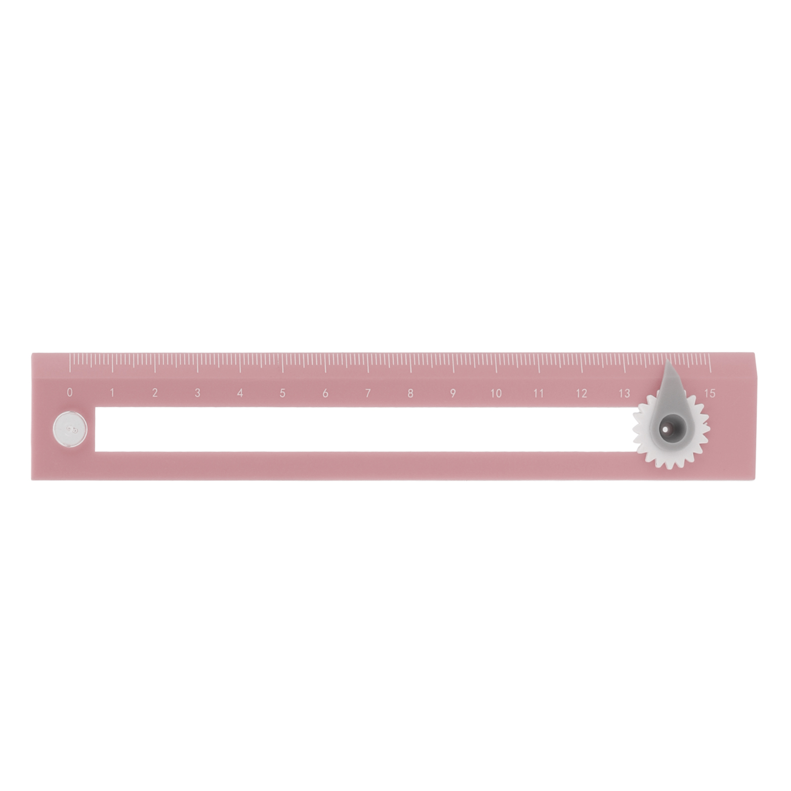 Hochpräziser 2-in-1-zirkel Und Lineal Für Schüler, Zeichenlernwerkzeug, Rosa