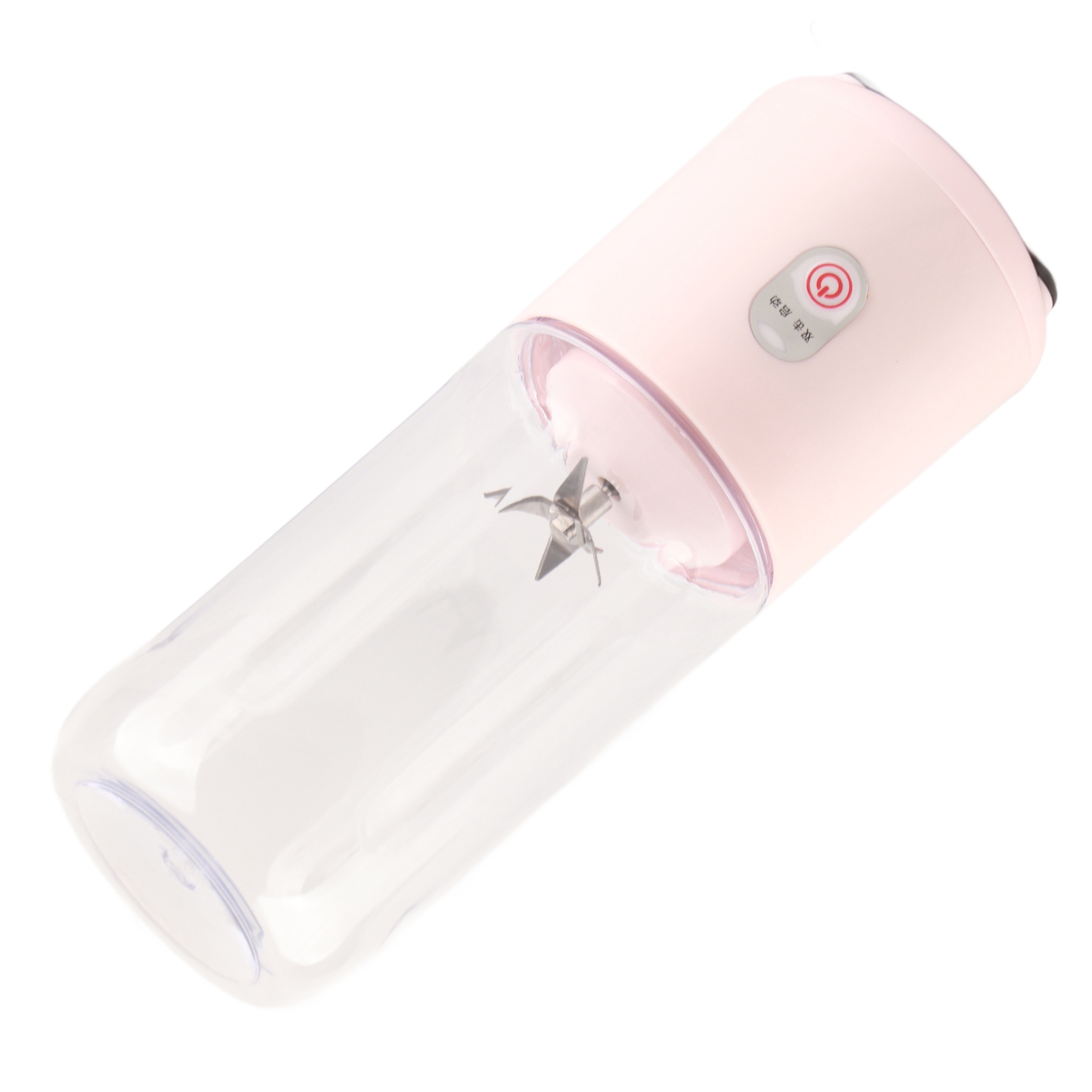 500 Ml Mini-entsafter, Tragbar, Pink, 6-klingen-obst- Und Gemüseentsafter, Usb-wiederaufladbarer Entsafter-mixer