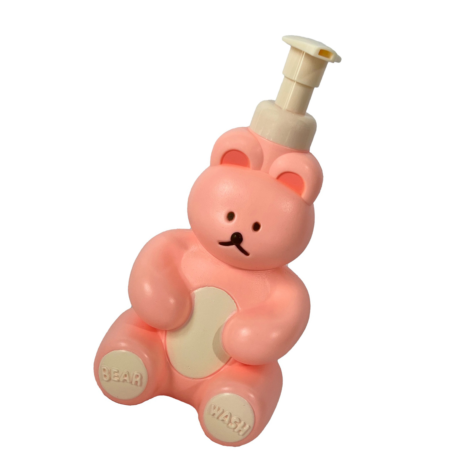Großer, Niedlicher Bären-schaumseifenspender Mit Pumpe Für Gesicht, Körper Und Hände – Rosa
