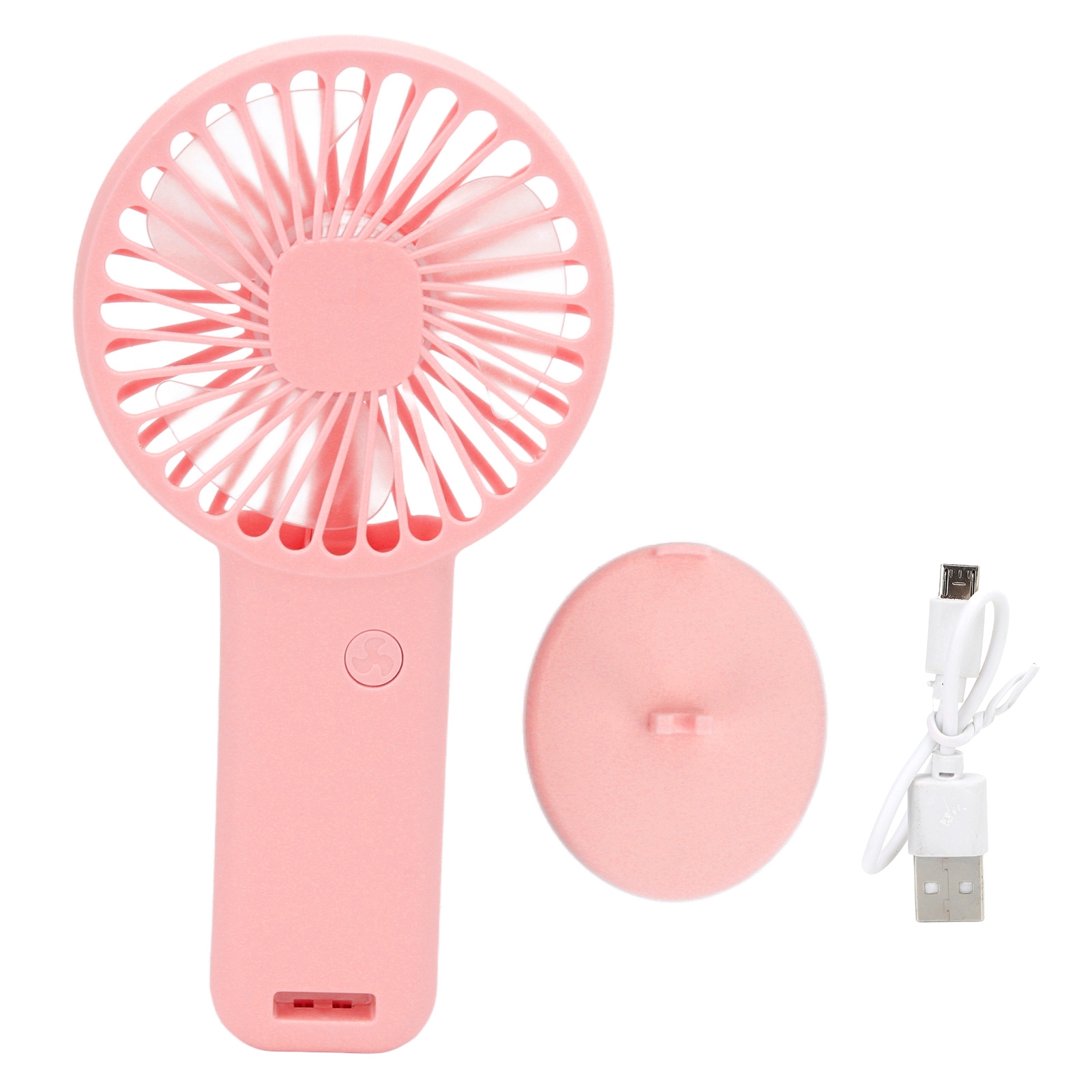 Mini-taschenventilator Mit Usb-ladefunktion, Leiser Ventilator, Batteriebetrieben, Mit Usb-kabel, Für Kinder, Reisen Im Freien, Pink