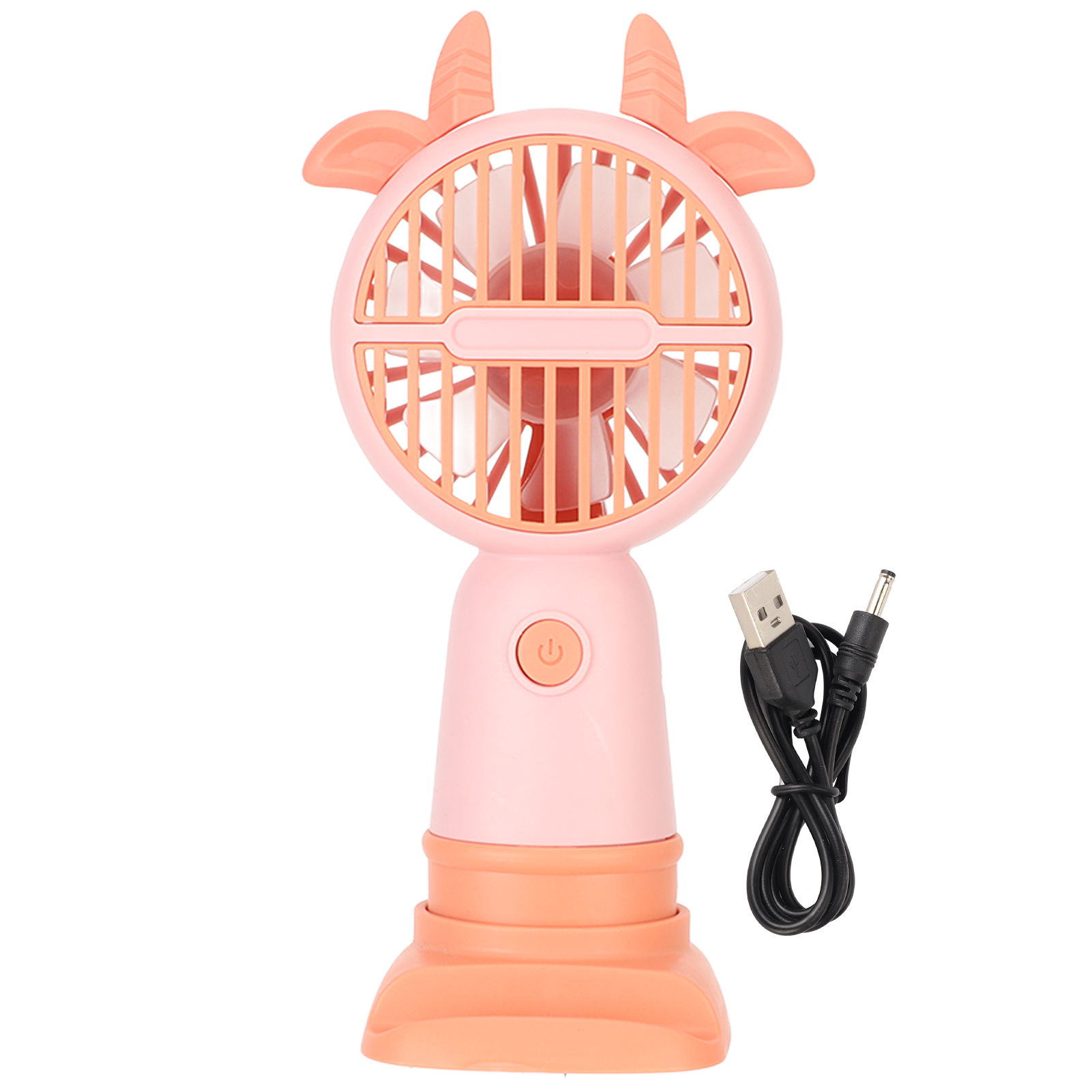 Mini-ventilator, Tragbar, Usb-aufladbar, Ergonomisch, Tischgröße, Taschenformat, Für Studenten, Pink
