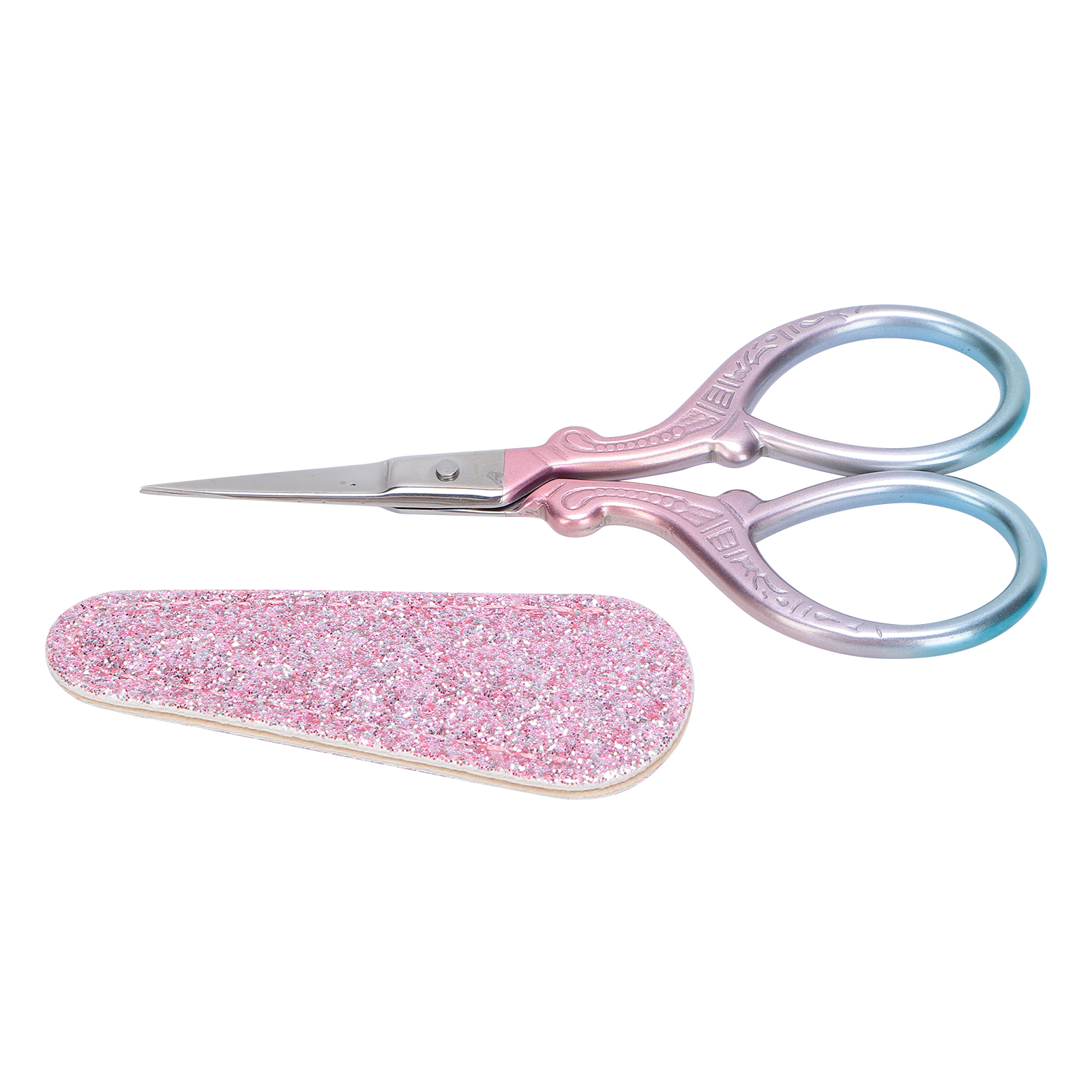 Stickschere Aus Edelstahl, Kleine Bastelschere Zum Papierschneiden Und Für Bastelprojekte (rosa)