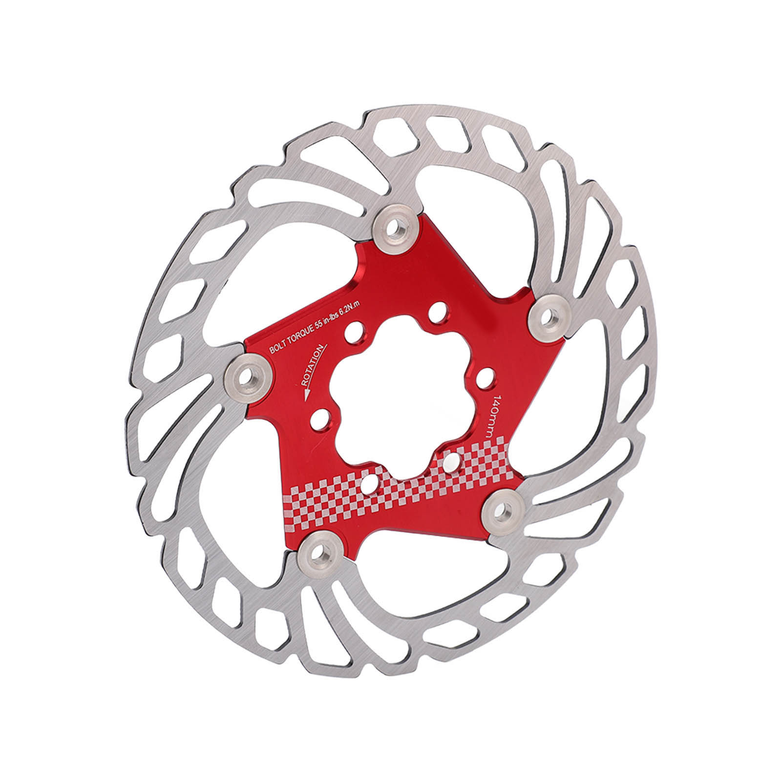 Rote Scheibenbremse Für Fahrräder, Schwimmend Gelagert, Stabil Und Zuverlässig, Fahrradzubehör Für Ambitionierte Radsportler, 140 Mm