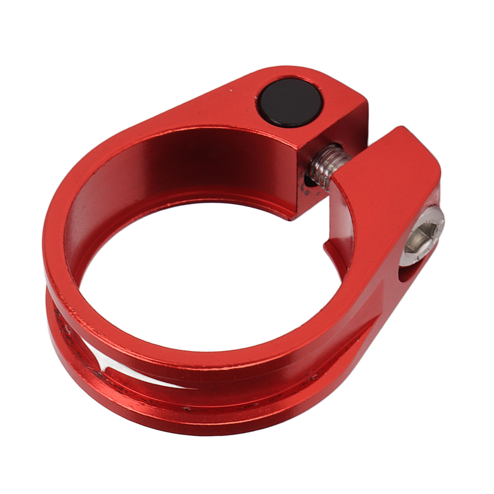 31,8-mm-fahrradsattelklemme, Hohlkonstruktion, Schnellspanner, Leichte Aluminiumlegierung, Rot