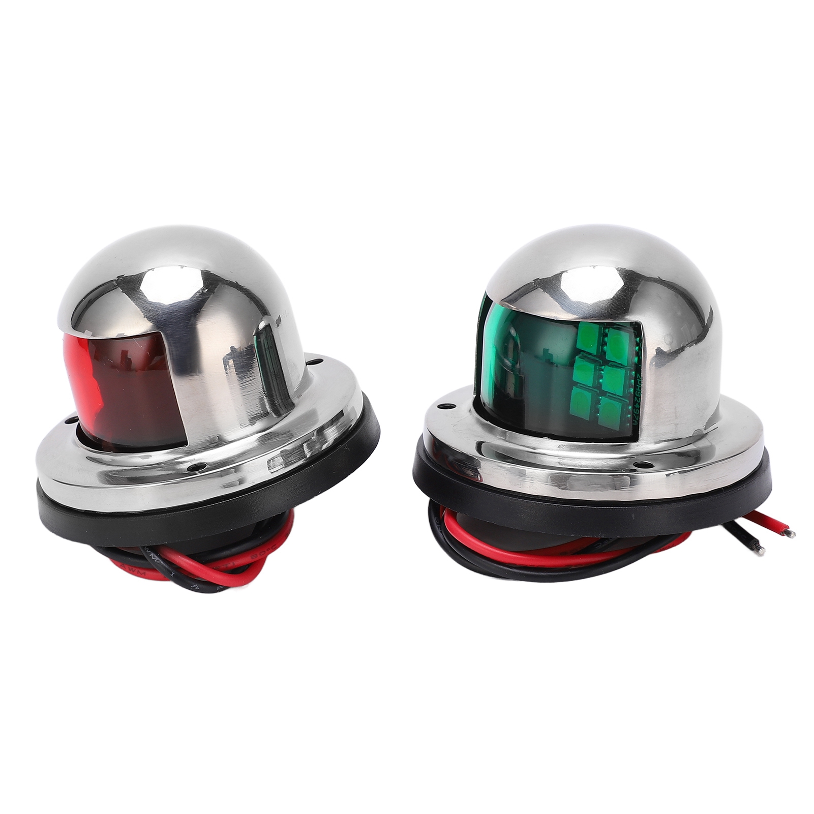 Satz 12v/24v Led-navigationslichter (rot/grün) Für Boote, Schiffssignalbaken, Bugzubehör