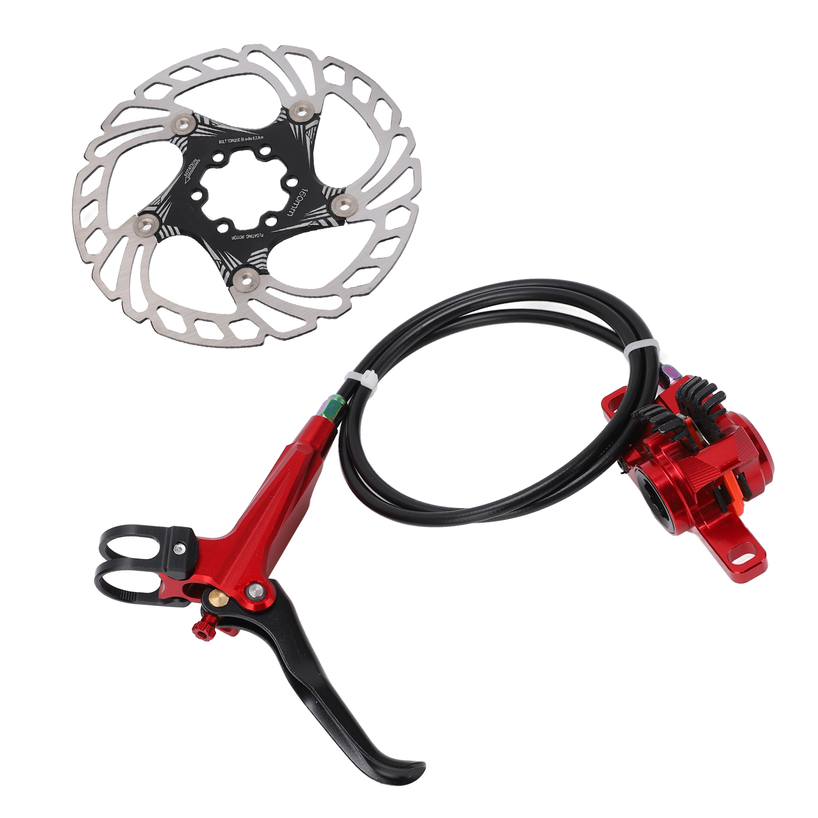Meijun Scheibenbremsen-kit Für Rennräder Und Mountainbikes – Rotes Scheibenbremsen-umrüstset