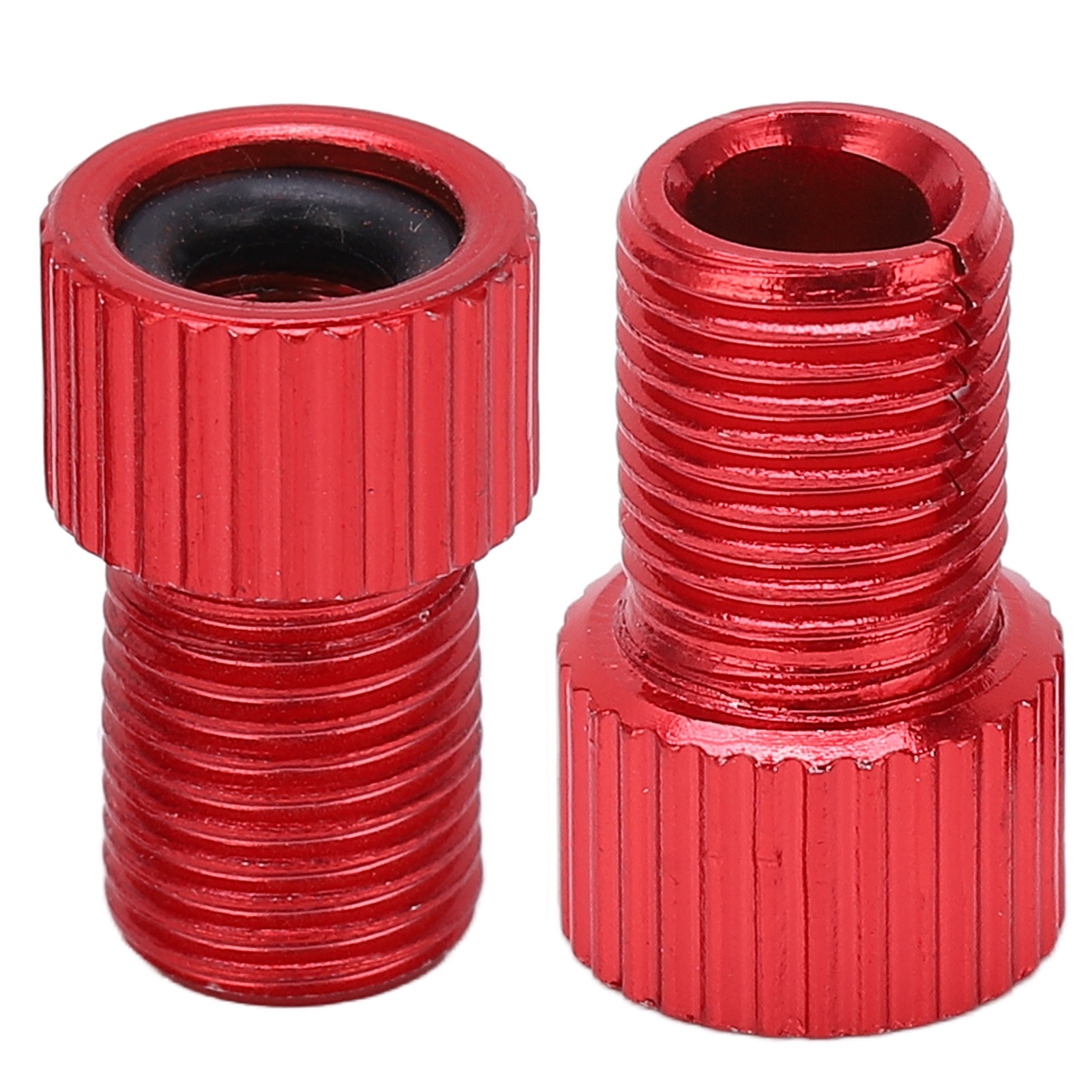 2-teiliger Presta-auf-schrader-fahrradventiladapter, Verschleißfeste Mountainbike-pumpe, Roter Adapter