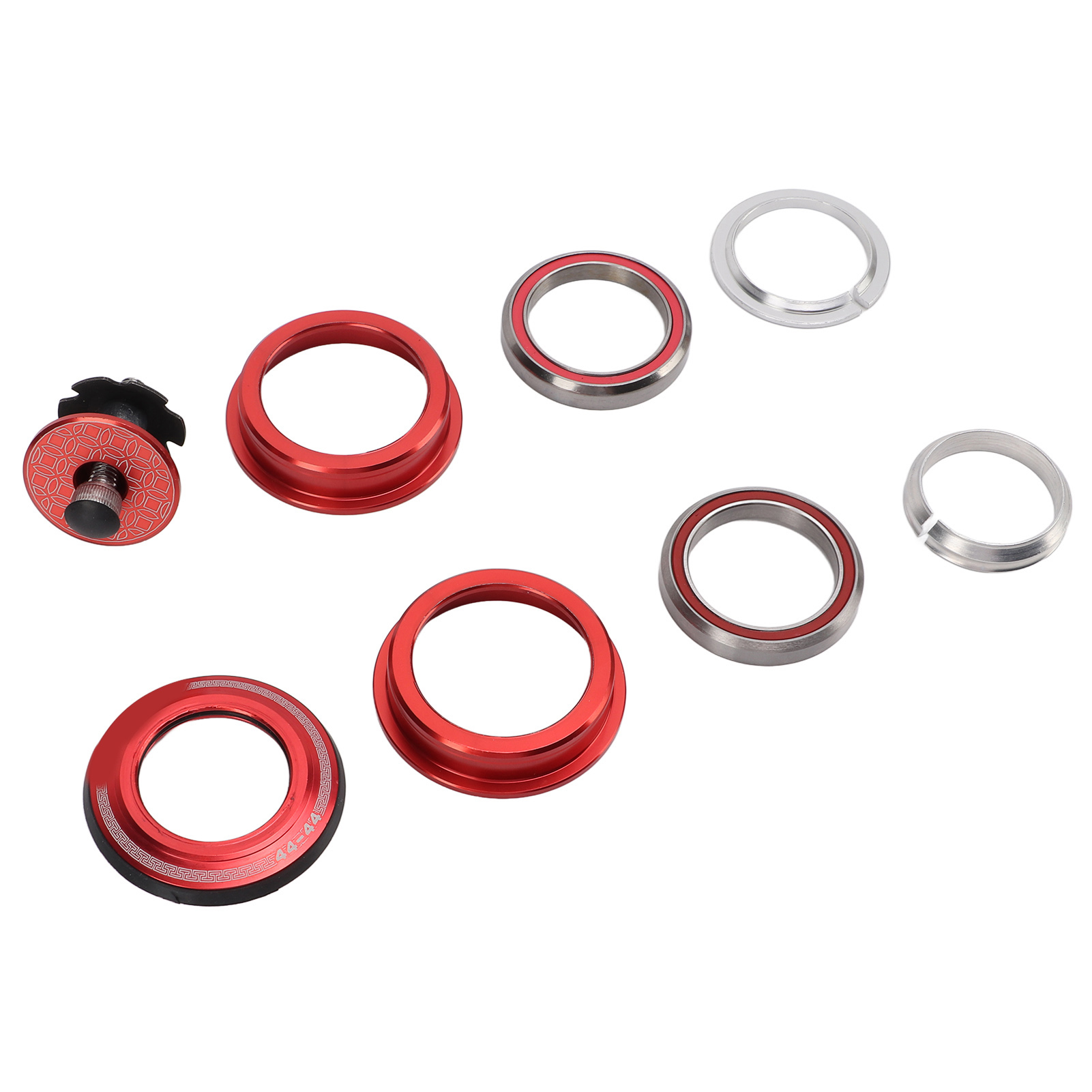 Viaron 44-mm-mountainbike-gabelvorbau Mit Doppelten Kugellagern, Rot