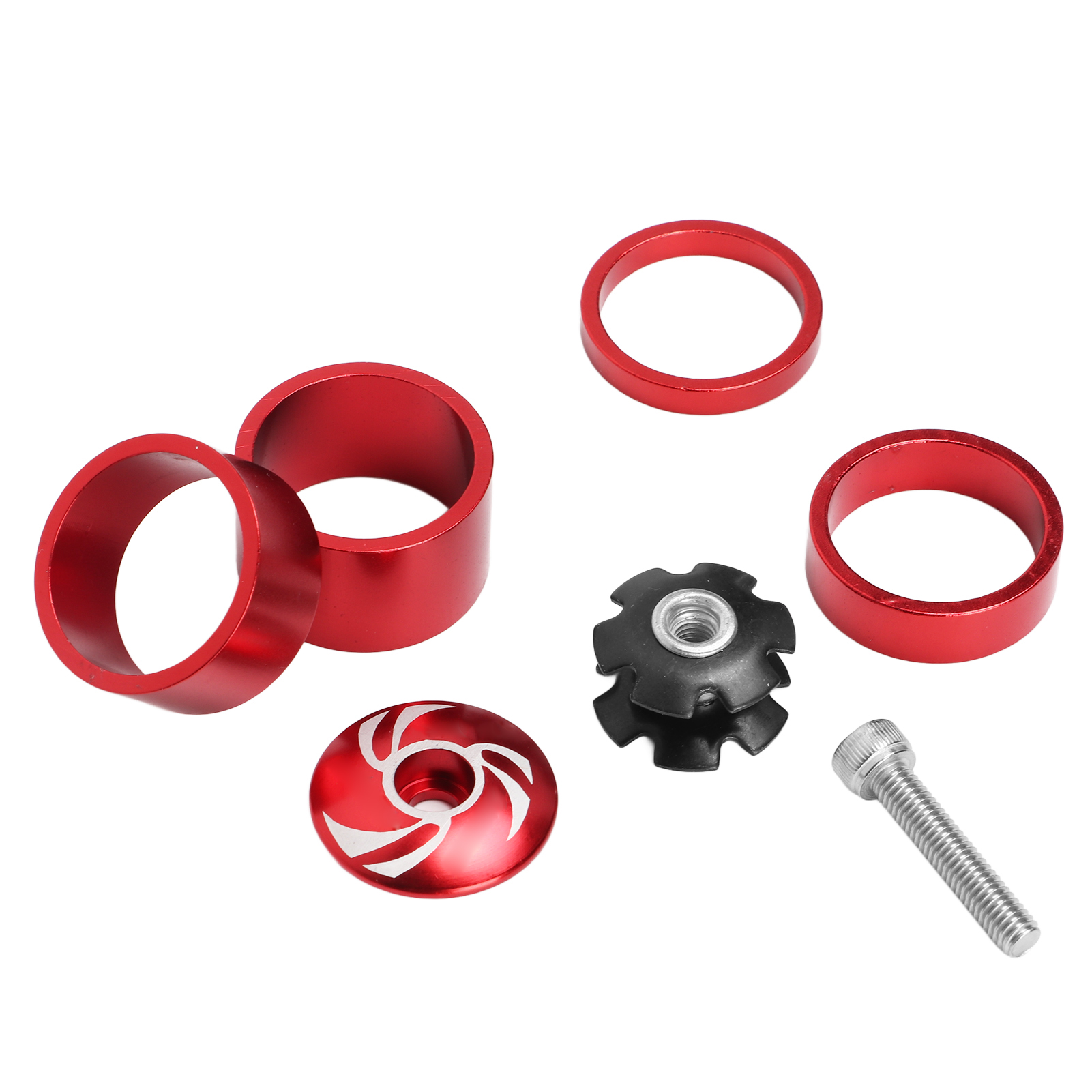 Leichter, Glänzender, Umweltfreundlicher Fahrradhelm, Komplettes Ersatzteilset Für Fahrräder, Rot