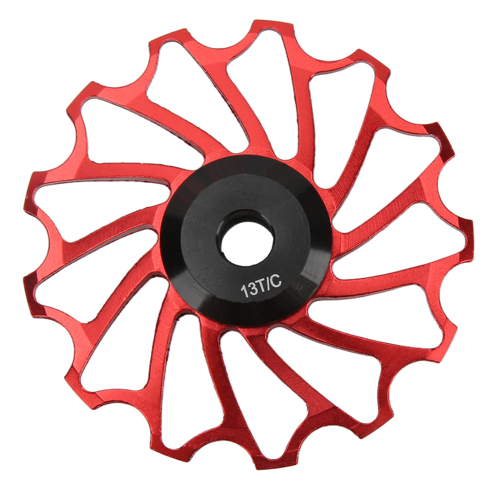 Wake Hinterradführungsrolle Aus Aluminiumlegierung Mit Keramiklager Für Mountainbikes, Rot