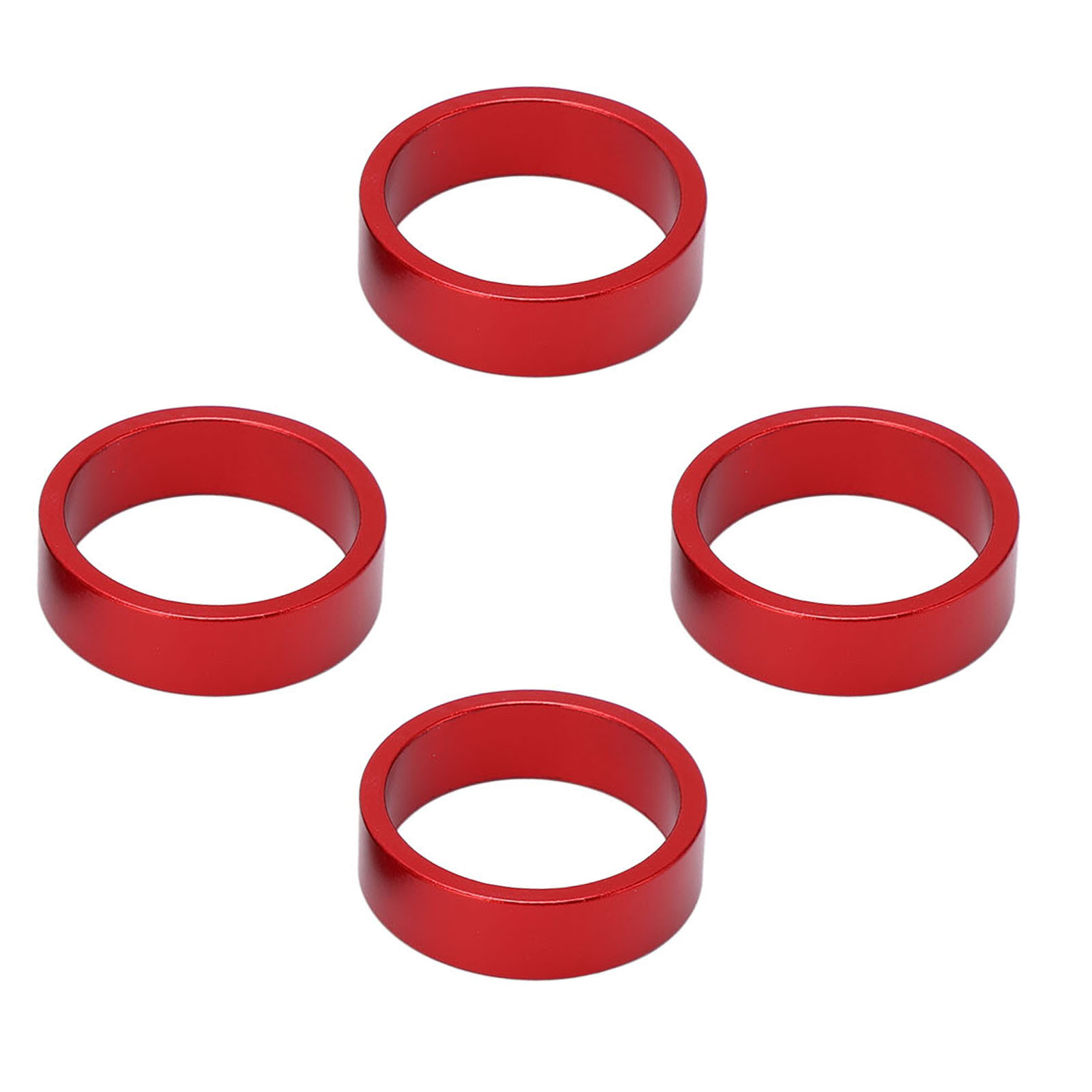 Stück Aluminiumlegierungs-vorbauspacer 28,6 X 10 Mm Für Mountainbikes Und Rennräder, Rot