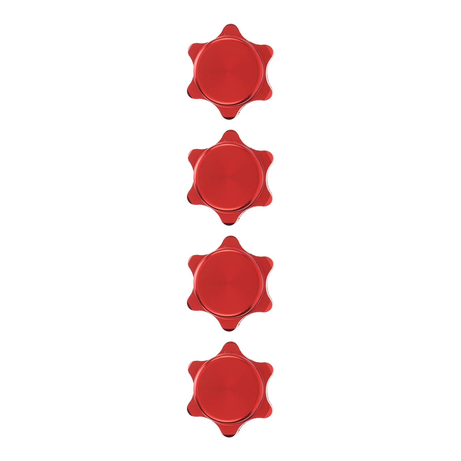 4-teiliges Set Staubdichter 17-mm-radmuttern Aus Aluminium Für 1:8-rc-modellautos, Inklusive Nabenmutternabdeckung – Rot