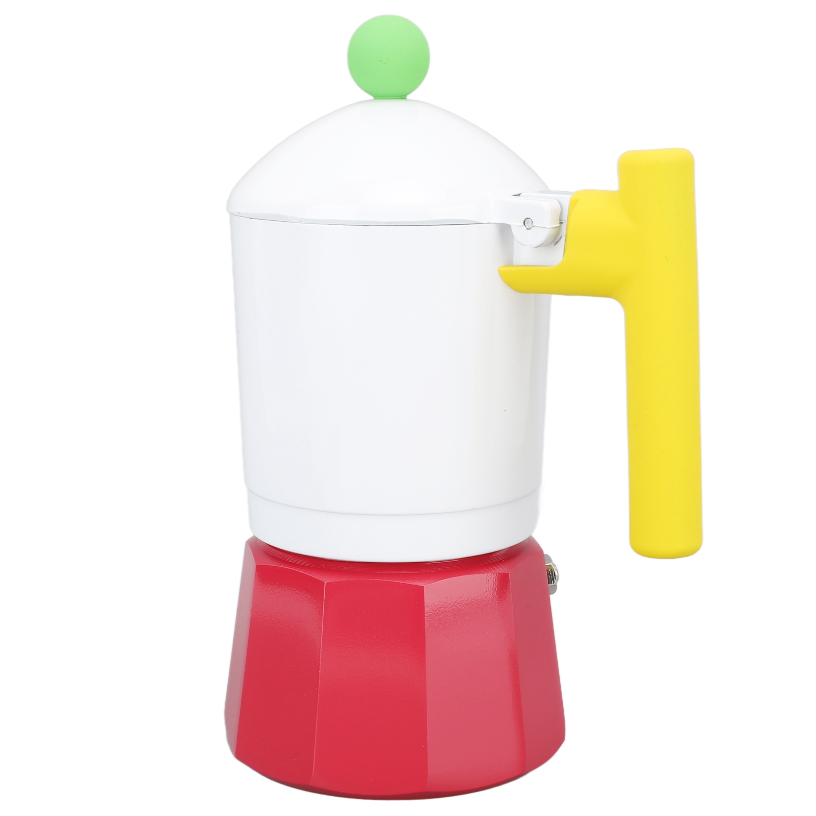 Rote Moka-kaffeemaschine Aus Aluminiumlegierung, Kaffeemaschine Für Den Herd, Für Zuhause, Büro Und Unterwegs
