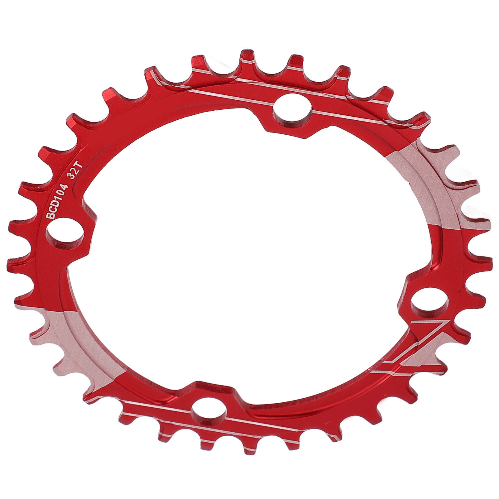 32-zahn-kettenblatt (104 Mm Lochkreis, Narrow-wide) Für Mountainbike-kurbelgarnitur, Rotes Teil