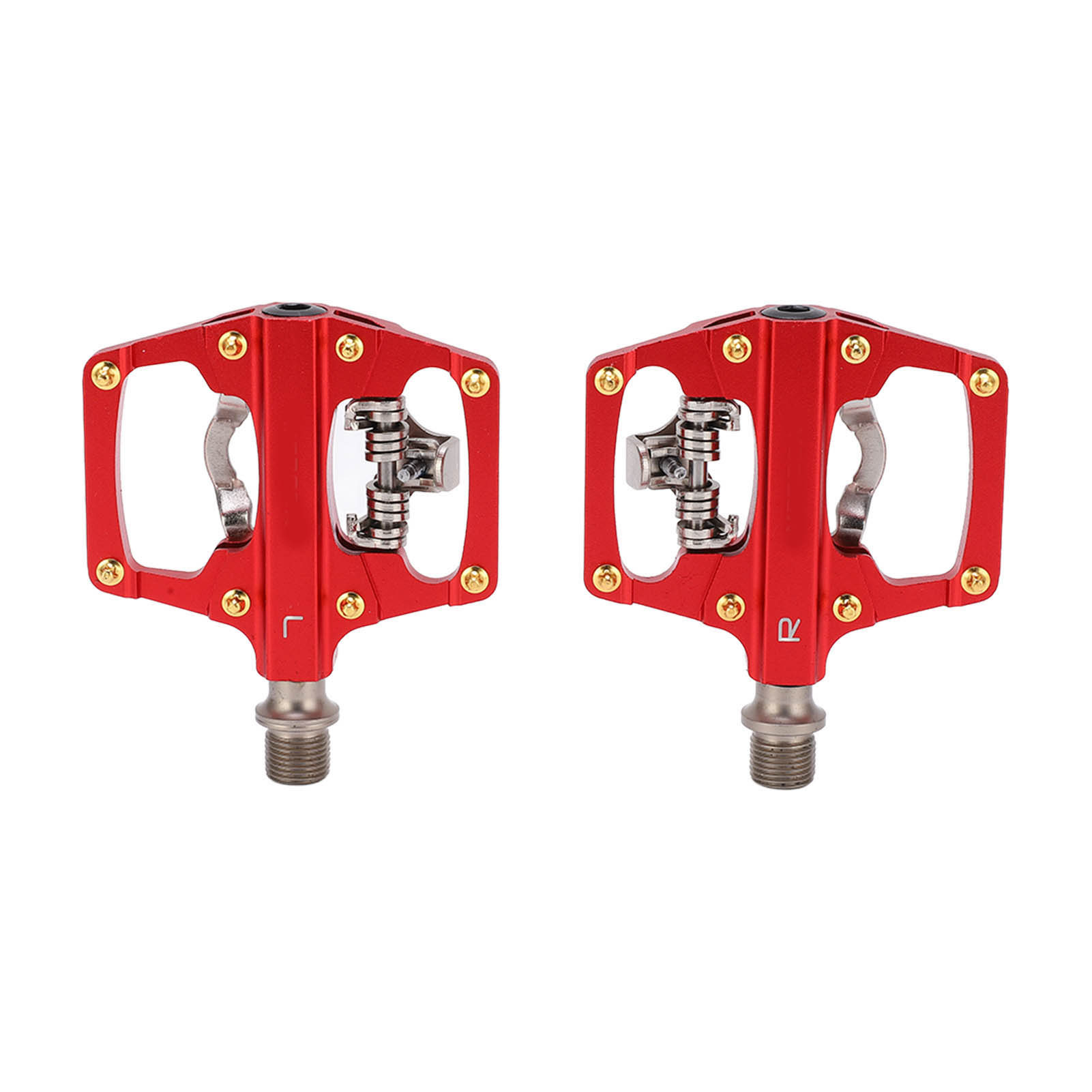 Meroca Spd Doppelseitige Klickpedale Für Mountainbikes, Wasserdicht, Mit Cleats, Rot (box)