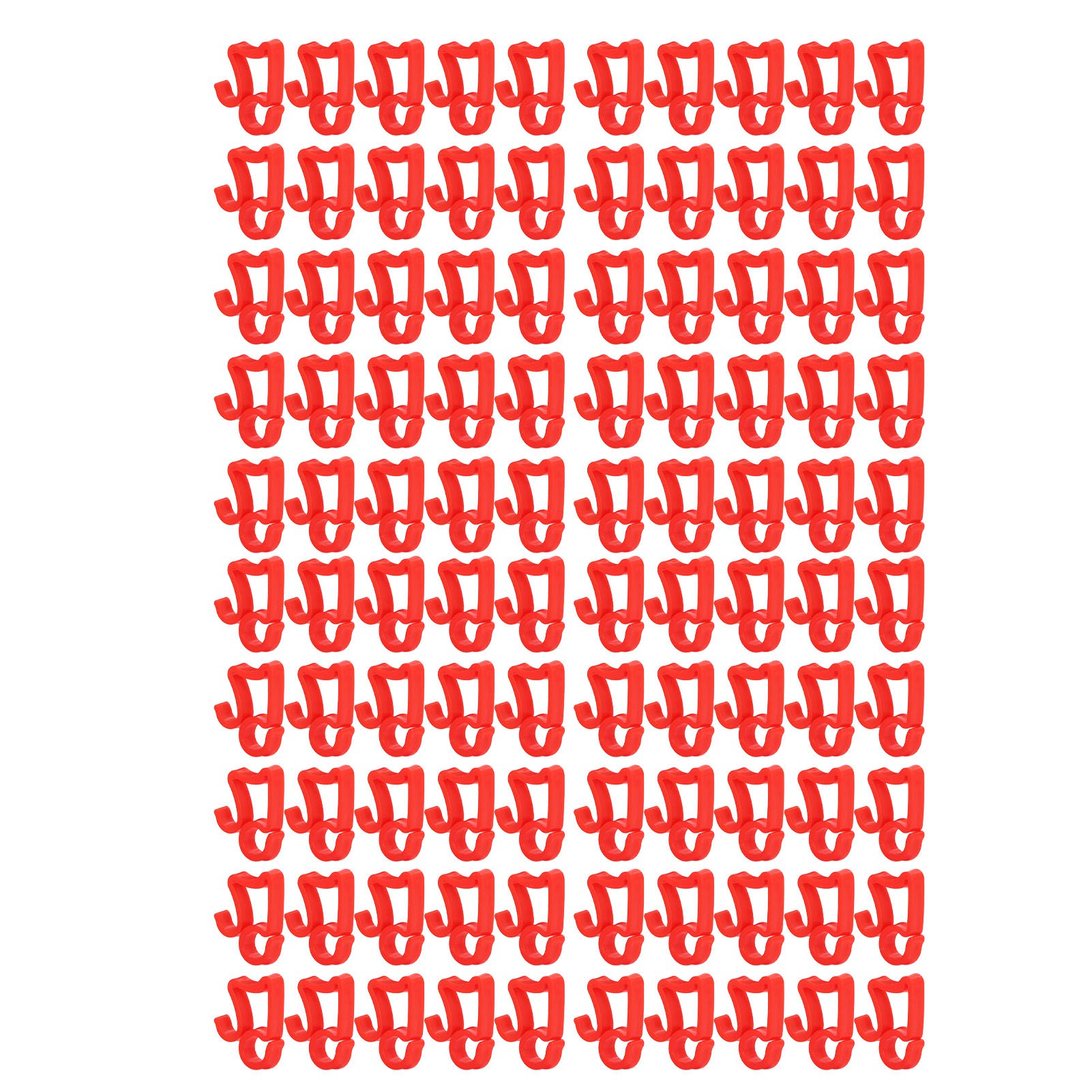 100 Clips/haken Für Lichterketten, Strapazierfähiger Kunststoff, Einfache Montage, Vielseitig Einsetzbar Für Partydekorationen, Rot