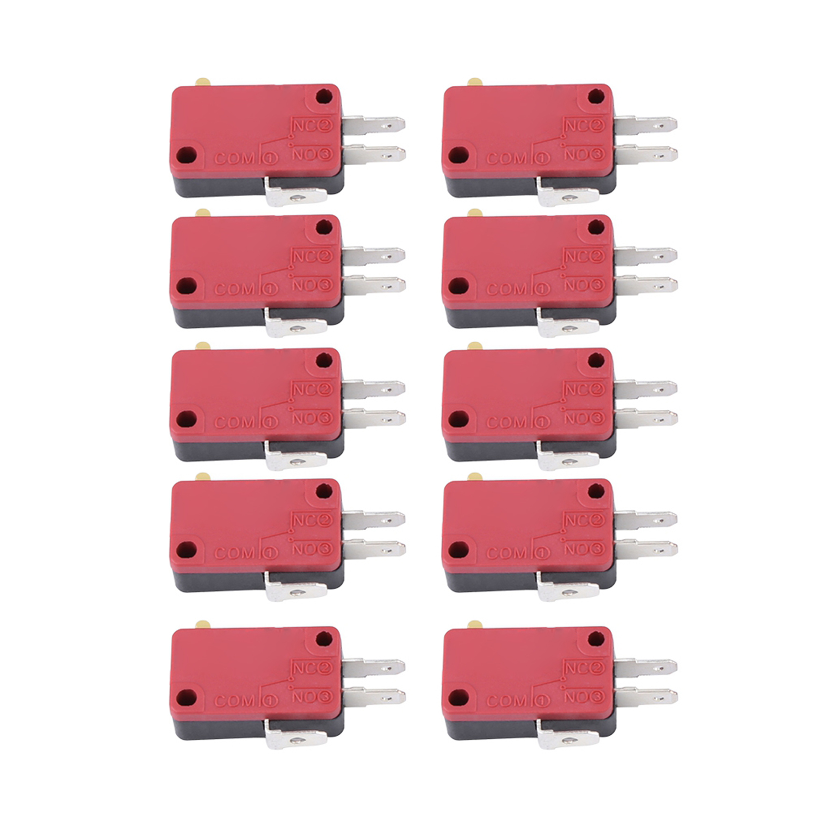 Packung Mit 10 Roten 3-pin-drucktastenschaltern Für Arcade-automaten