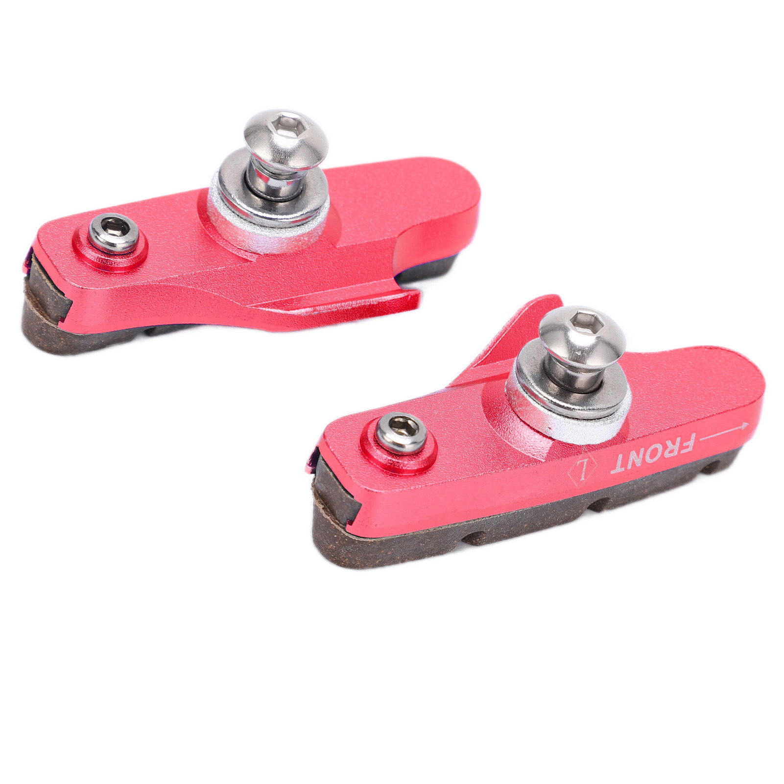 Cansucc Fahrradbremsbeläge (2er-pack), Professionelle V-brake-beläge Für Mountainbikes Und Rennräder, Rot