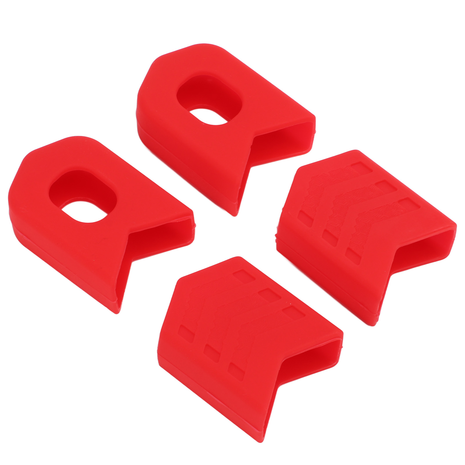 4-teiliges Set Zehenclips: Robust, Tragbar, Effizient, Schützend, Kompakt, Stabil, Leicht Austauschbar, Leicht, Fahrradteile, Rot